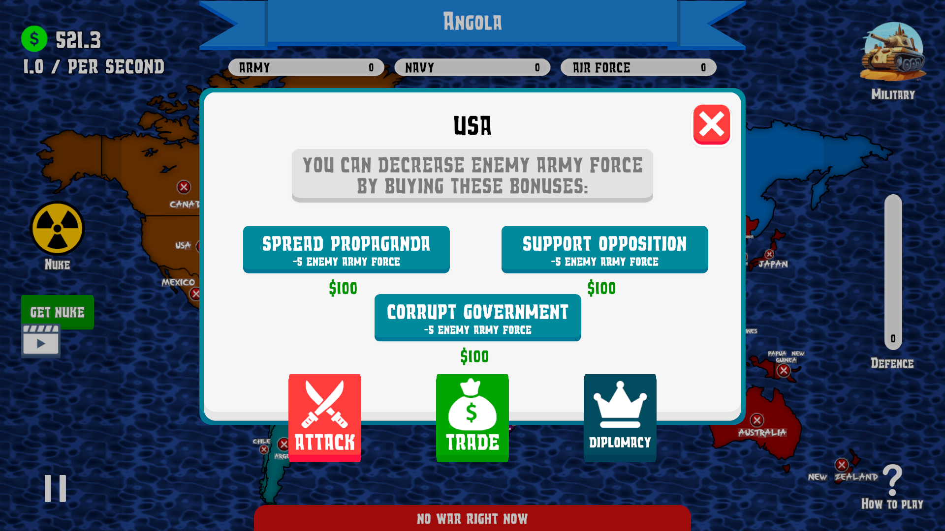 اسکرین شات 5 بازی Dictators War: World No Peace