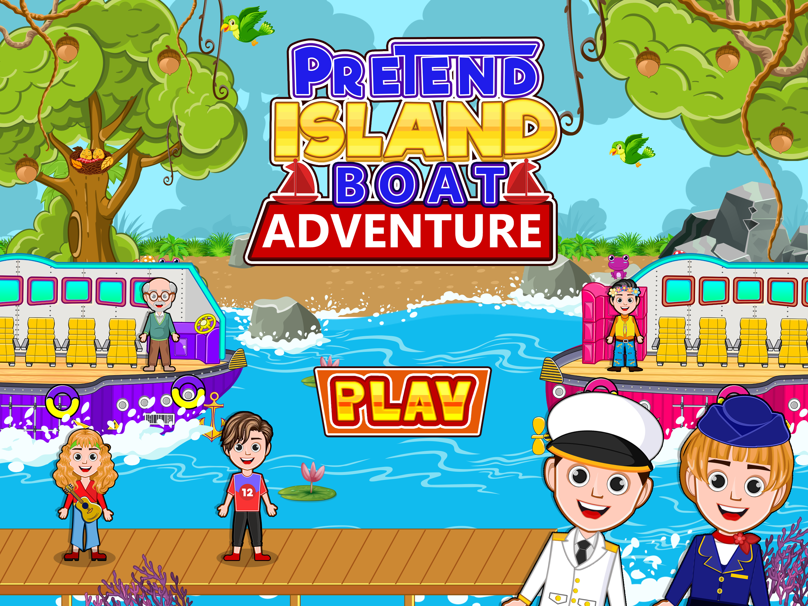 اسکرین شات 6 بازی Pretend Island Boat Adventure