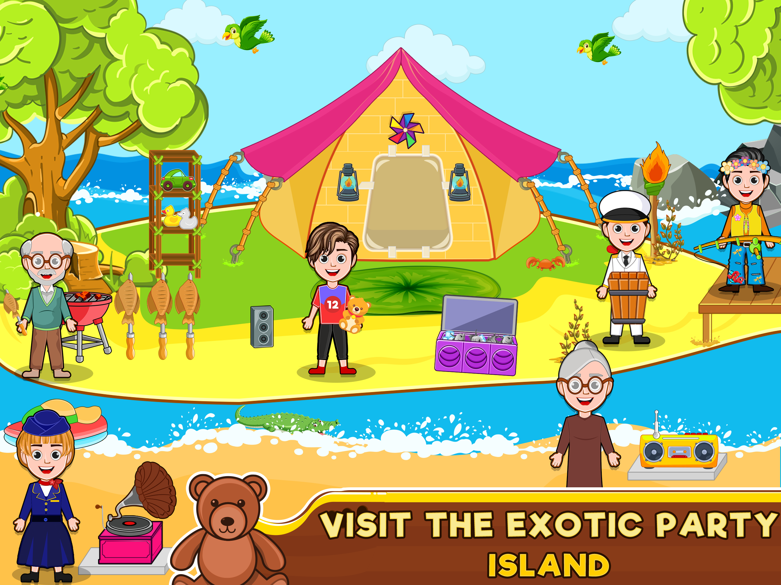 اسکرین شات 2 بازی Pretend Island Boat Adventure