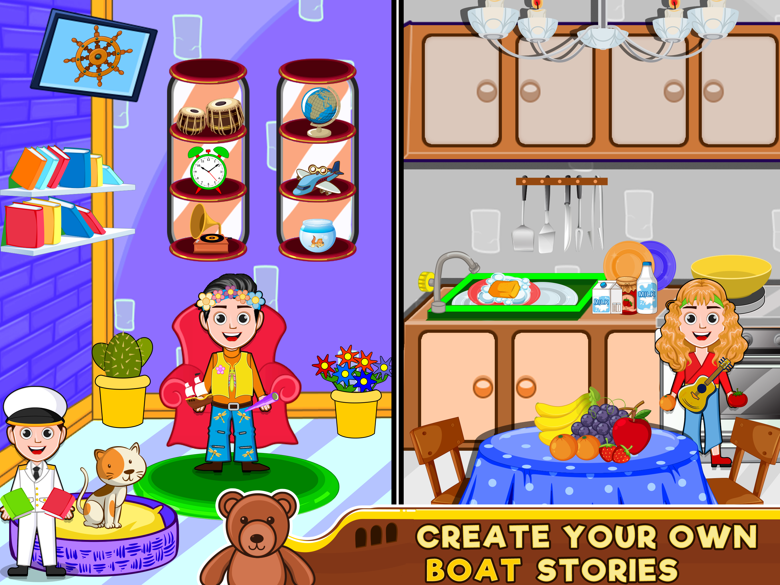 اسکرین شات 3 بازی Pretend Island Boat Adventure