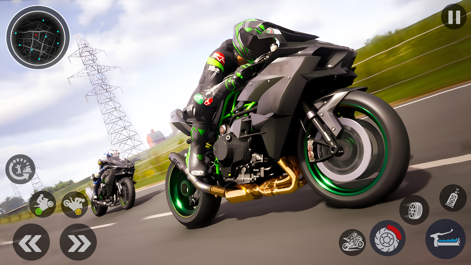 اسکرین شات 6 بازی Open World City Bike Driving