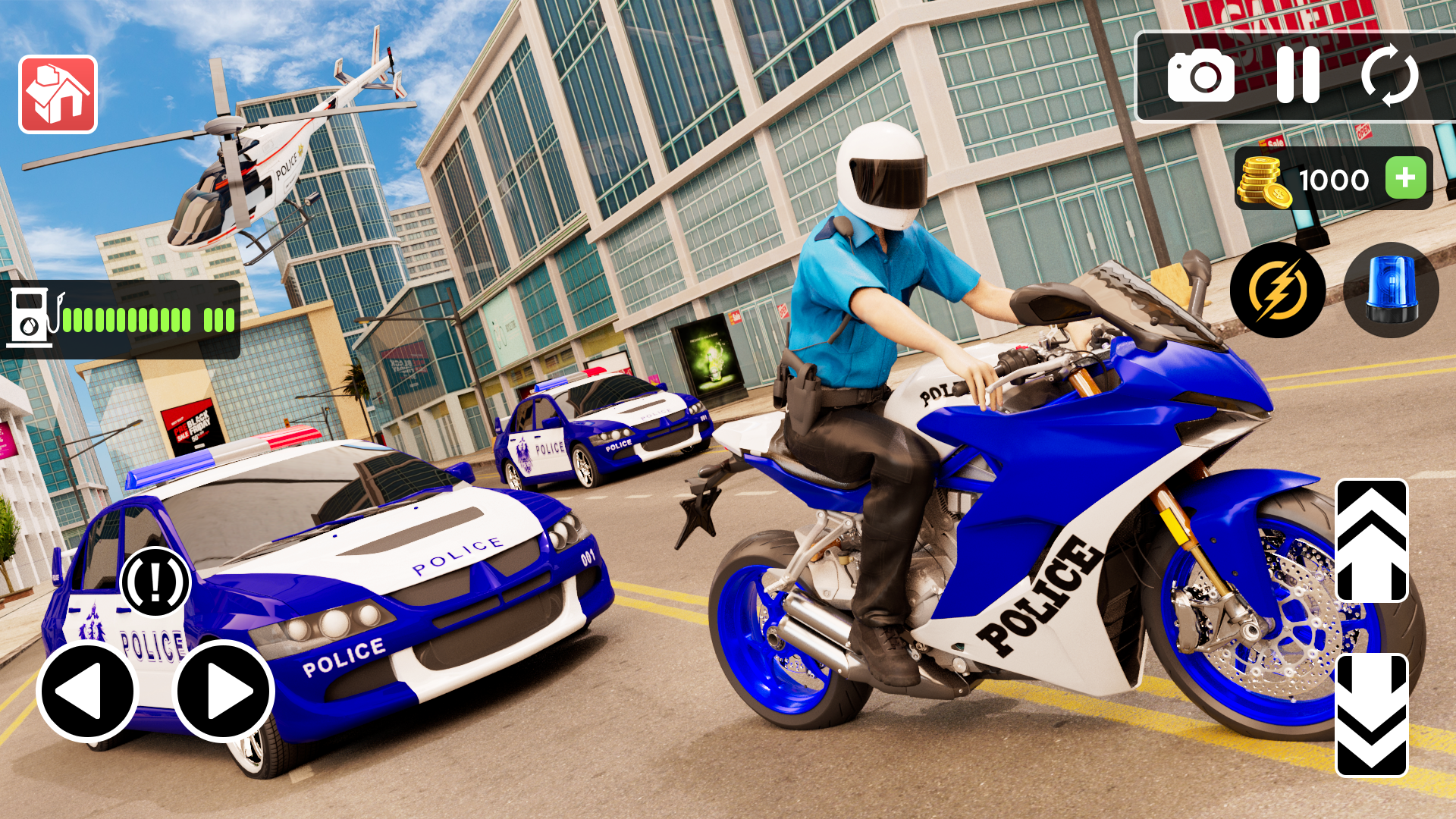 اسکرین شات 3 بازی Motorbike 3D: Police Bike Game