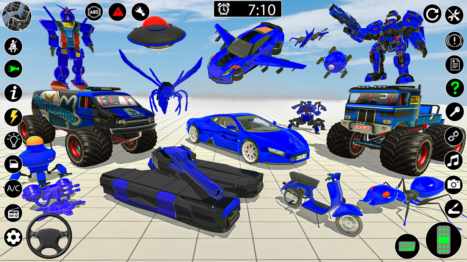 اسکرین شات 1 بازی Robot Car Simulator Game