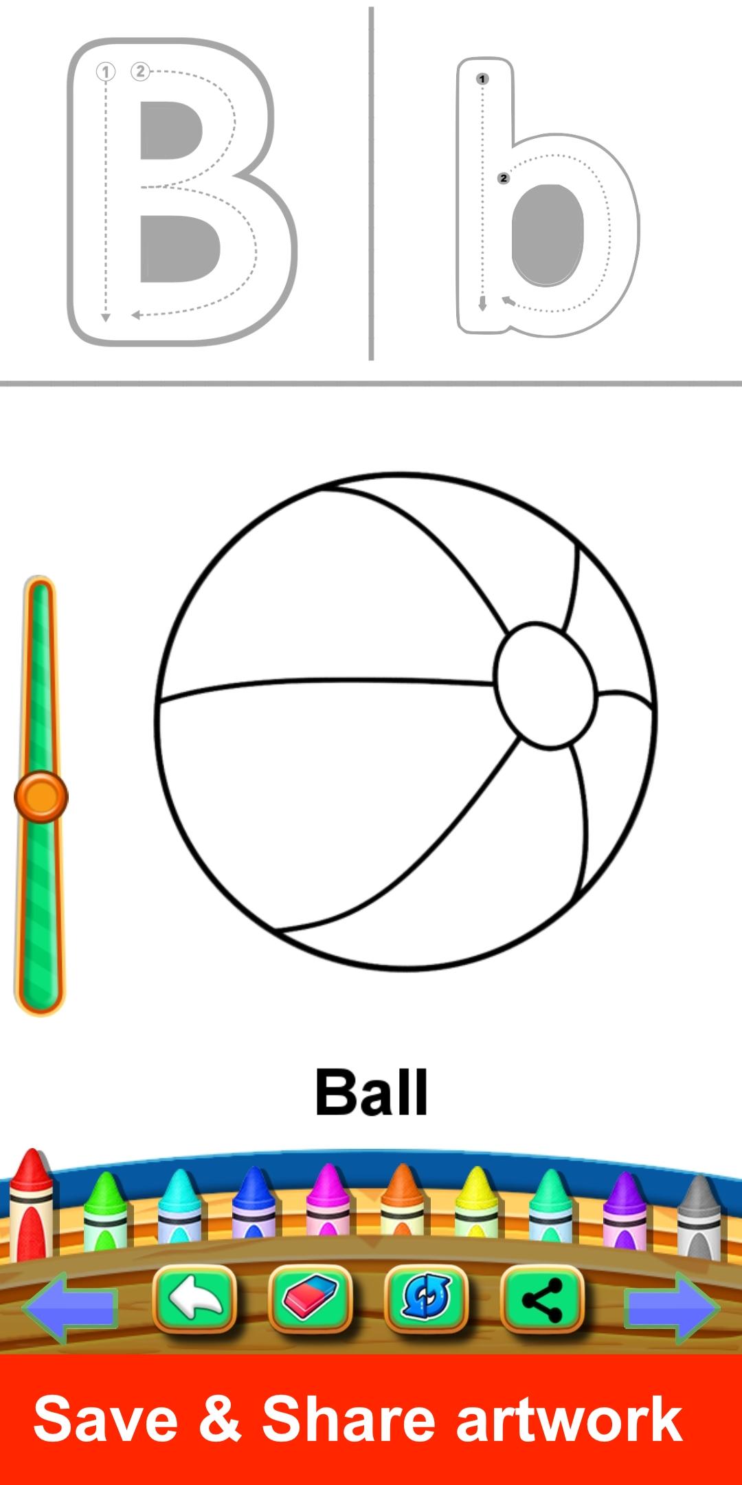 اسکرین شات 4 برنامه Alphabet Coloring