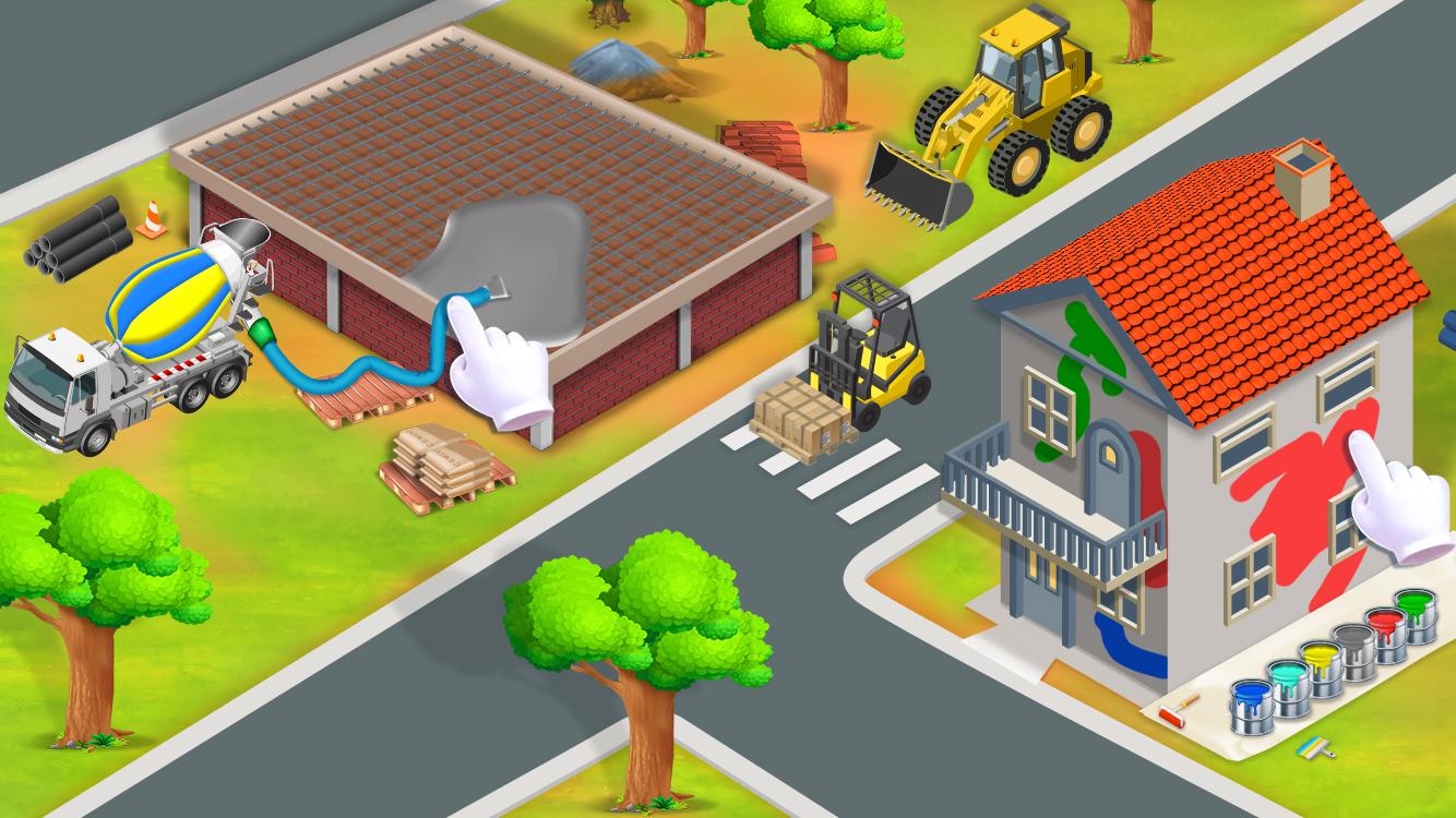اسکرین شات 3 برنامه Little Builder - Truck Games