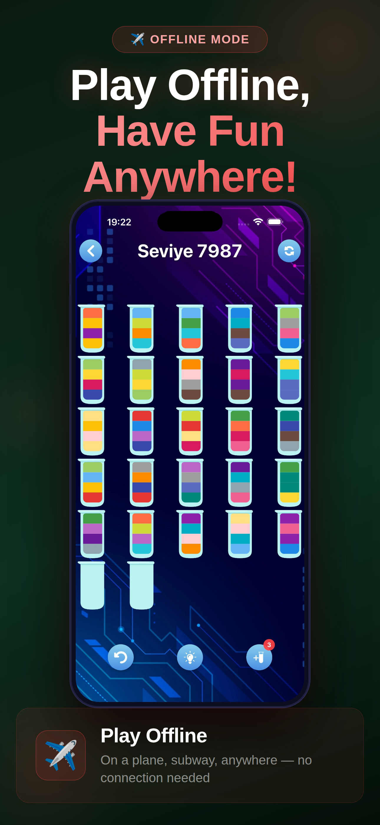 اسکرین شات 5 بازی Water Sort - Color Puzzle Game