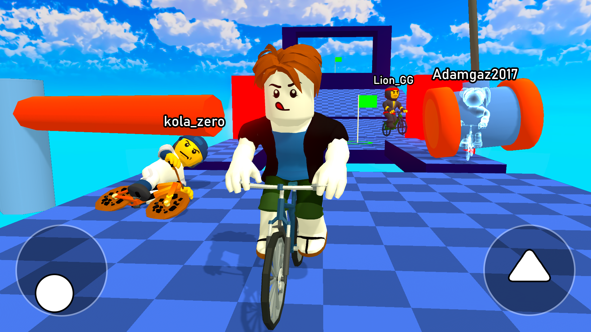 اسکرین شات 2 بازی Obby bike: Parkour Adventure