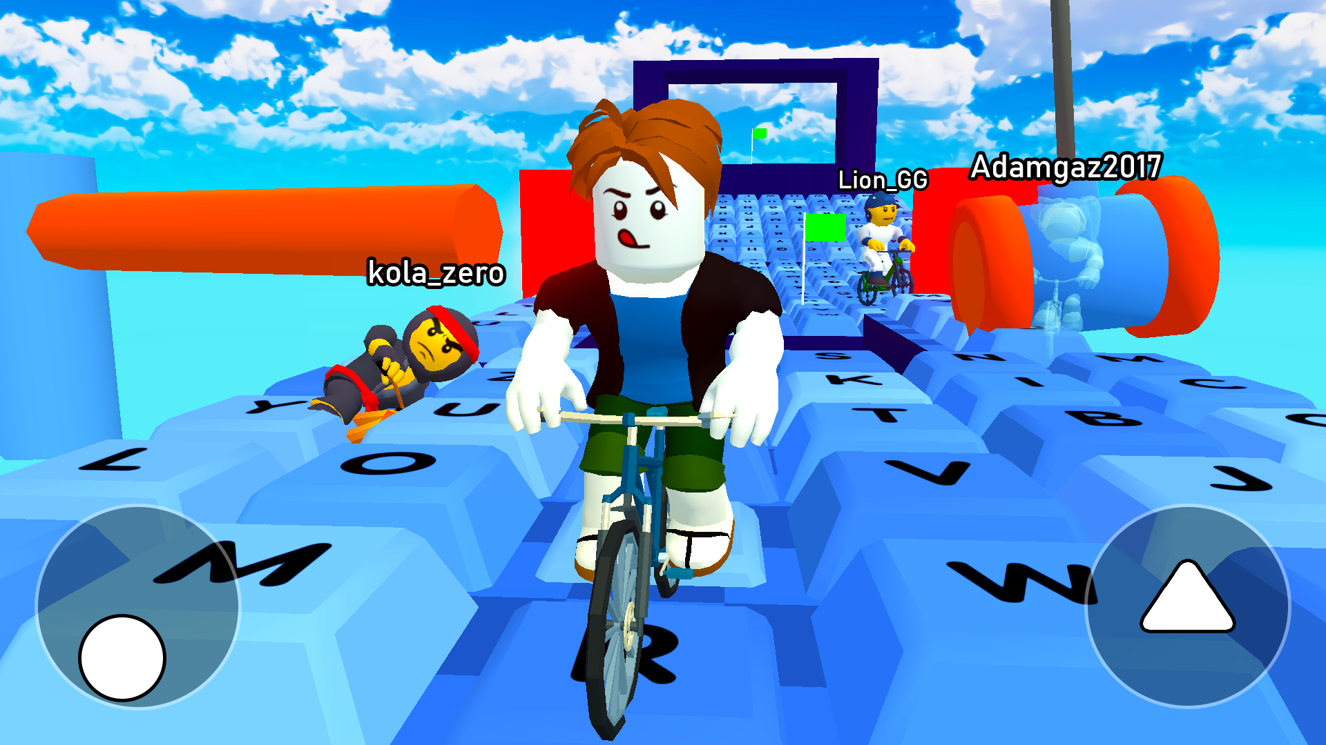 اسکرین شات 3 بازی Obby bike: Parkour Adventure