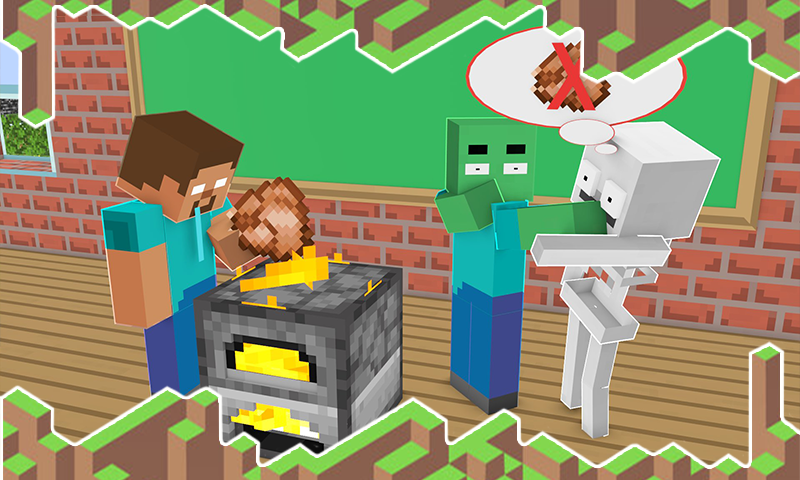 اسکرین شات 3 برنامه Map Monster School for MCPE