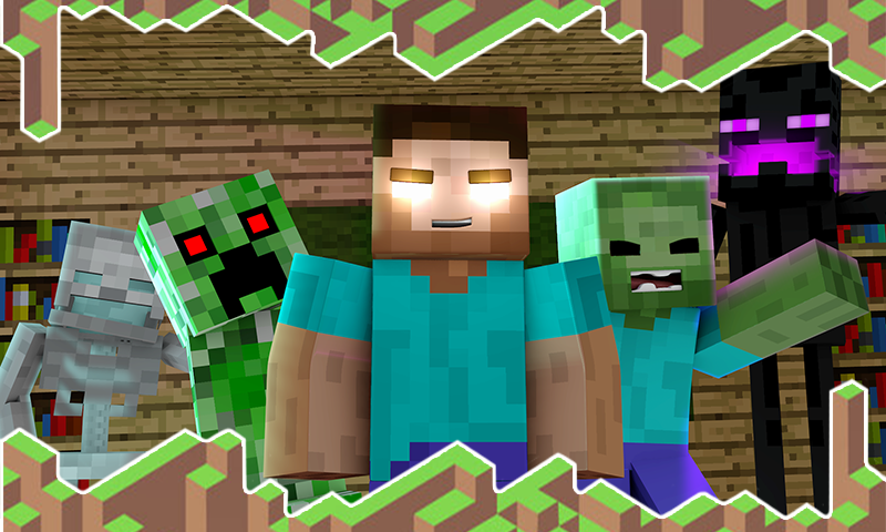 اسکرین شات 1 برنامه Map Monster School for MCPE