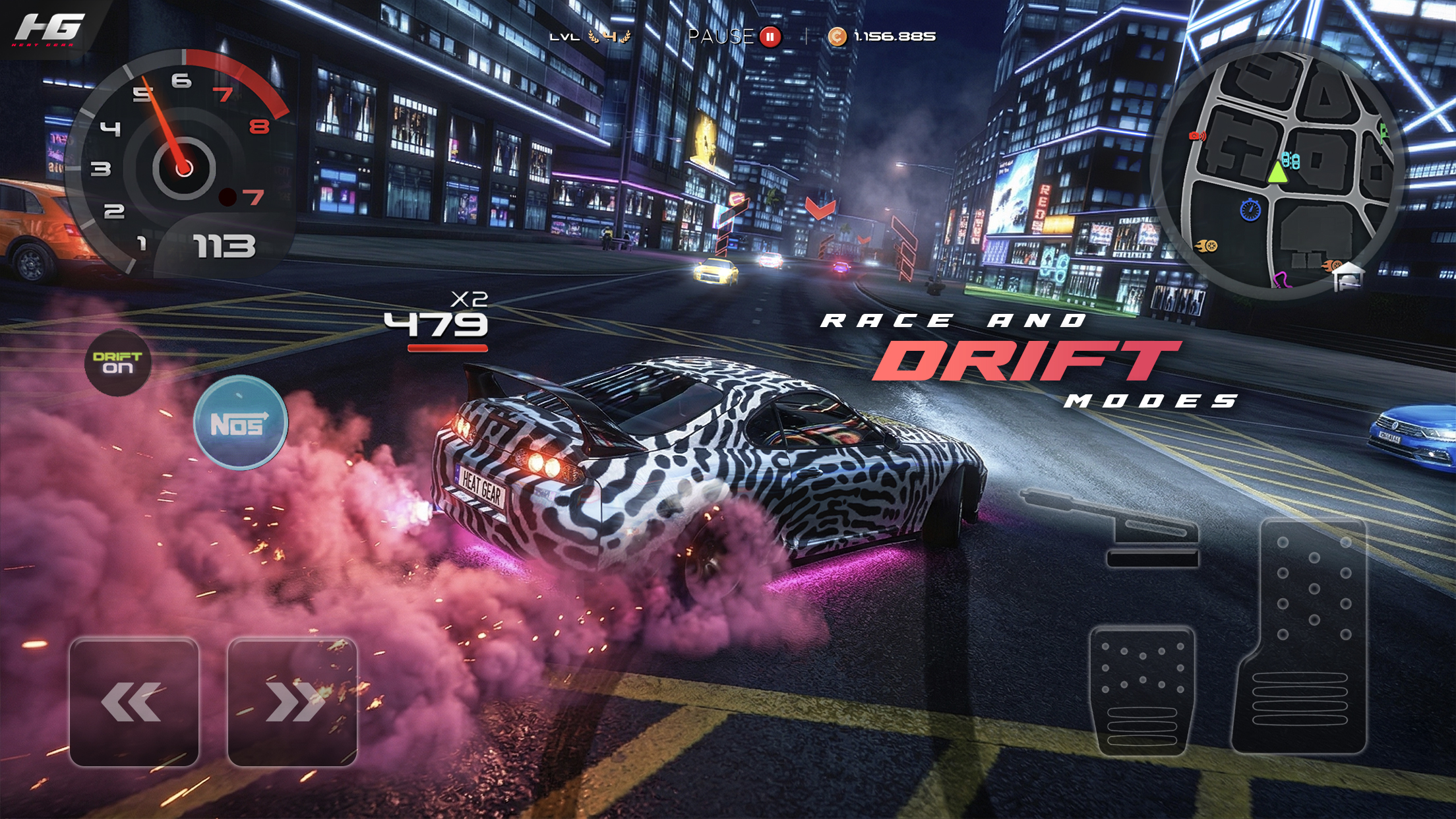اسکرین شات 4 بازی Heat Gear - Race & Drift World