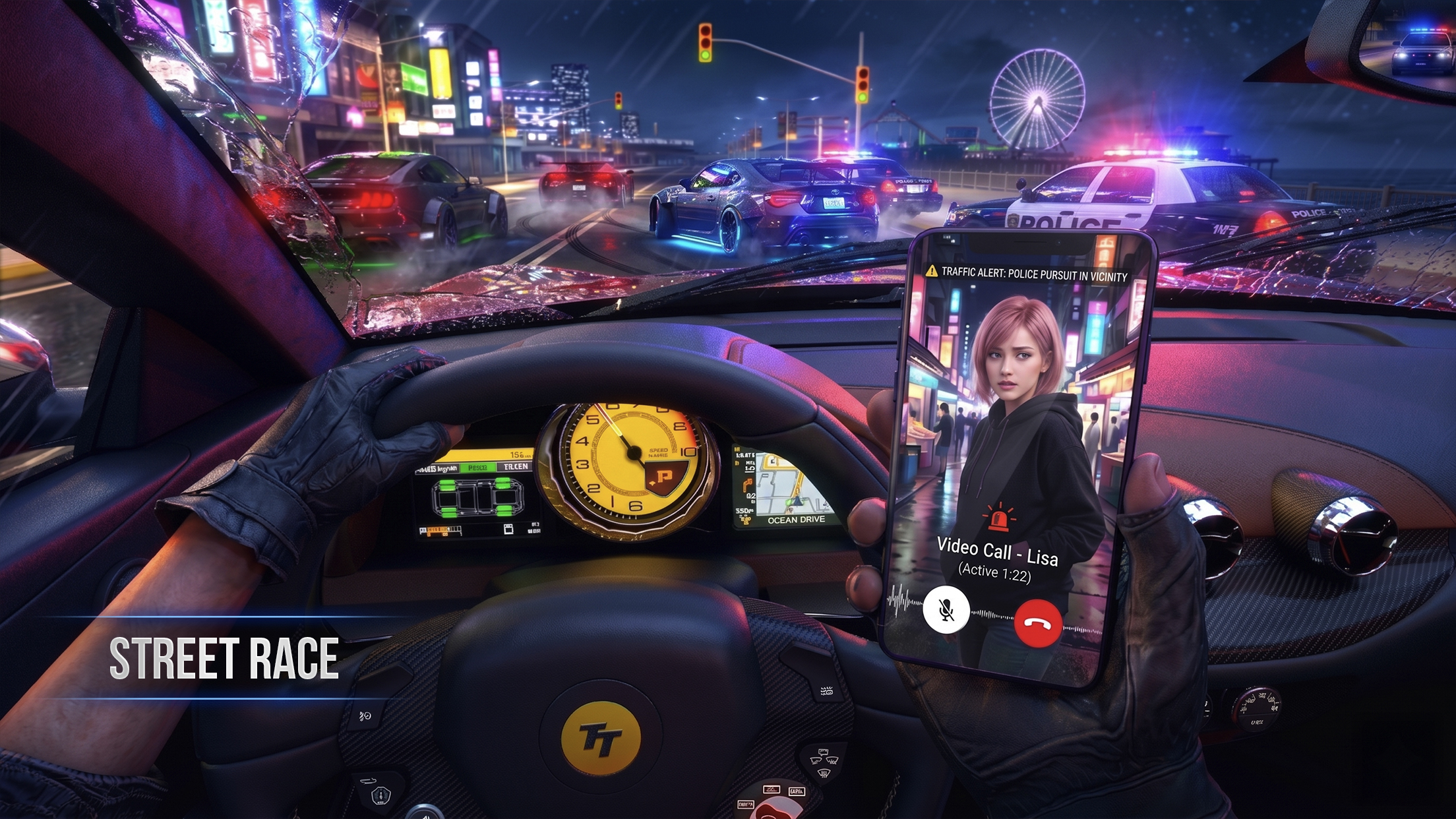 اسکرین شات 5 بازی Turbo Tornado: Open World Race