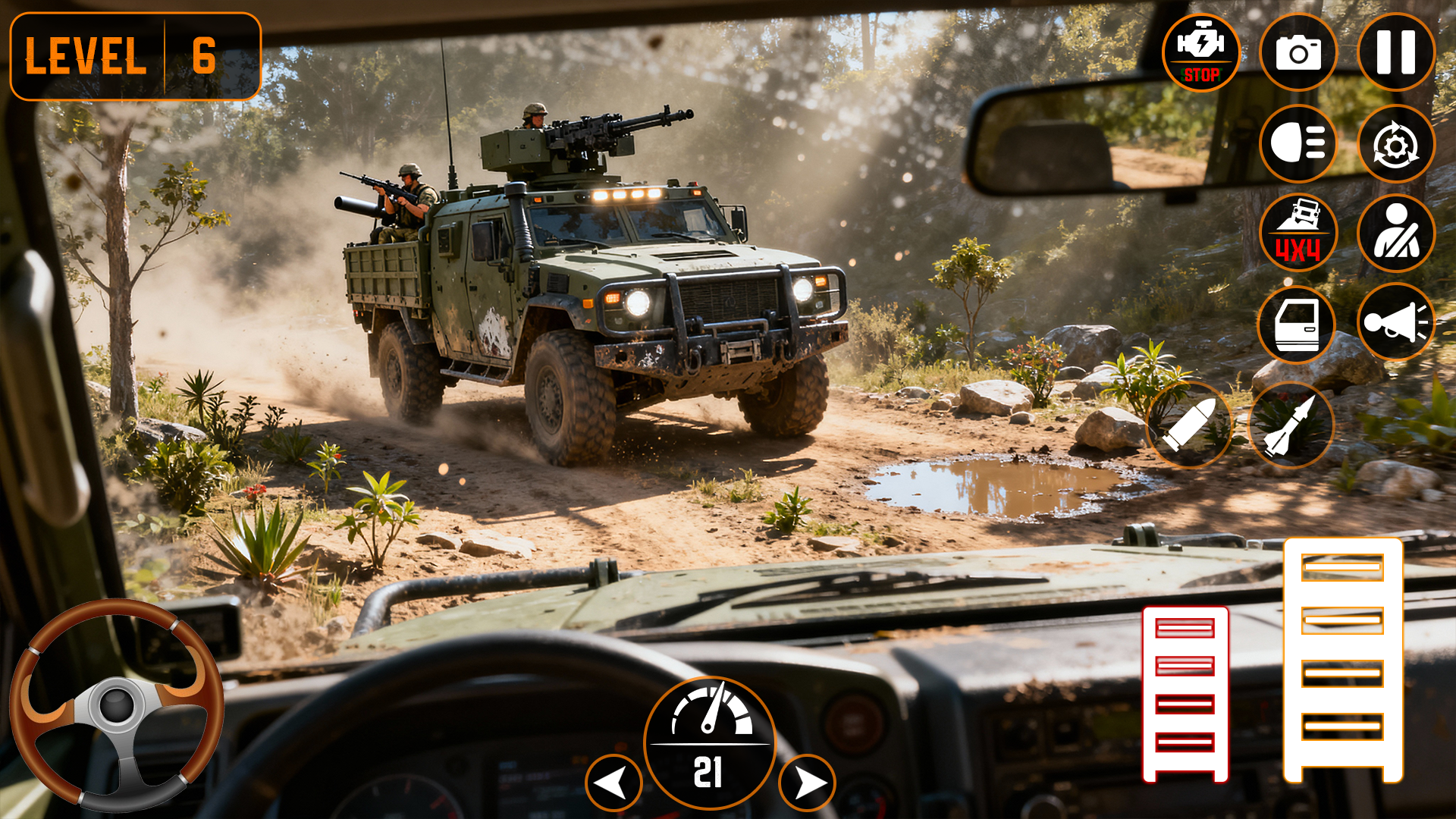 اسکرین شات 4 بازی Army Cargo Truck Game 2026