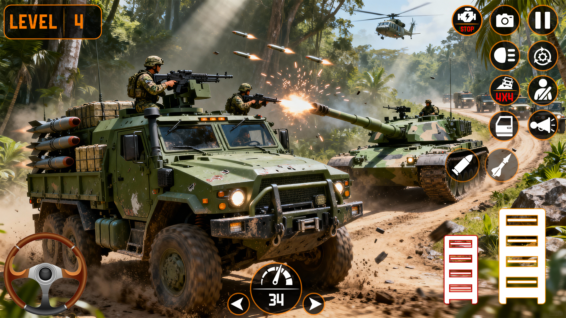 اسکرین شات 1 بازی Army Cargo Truck Game 2026