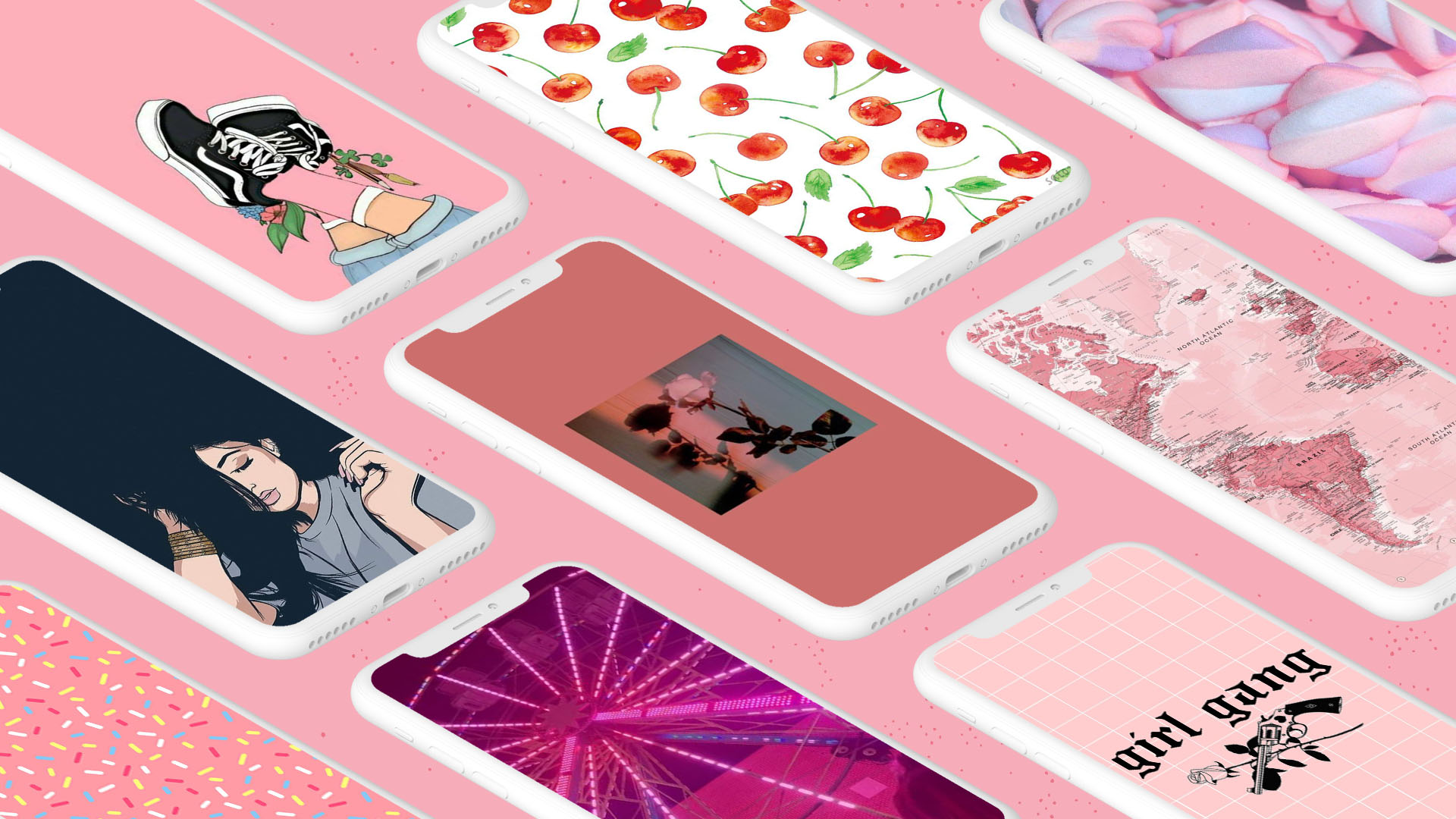 اسکرین شات 1 برنامه Girly Wallpapers Hd