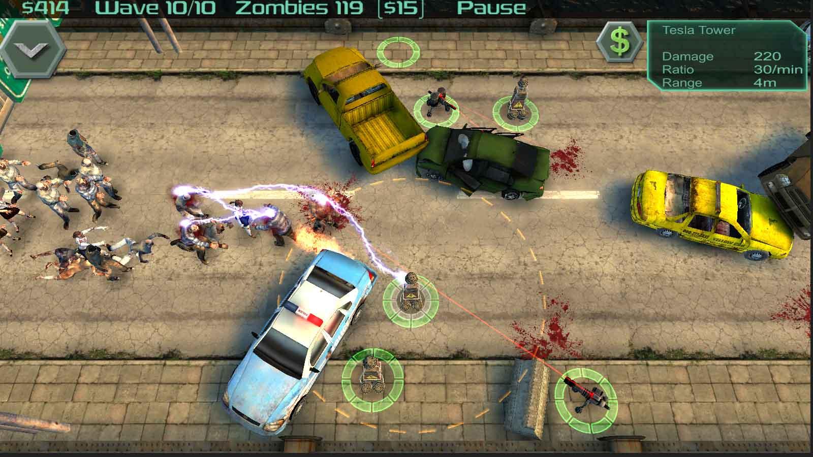 اسکرین شات 4 بازی Zombie Defense
