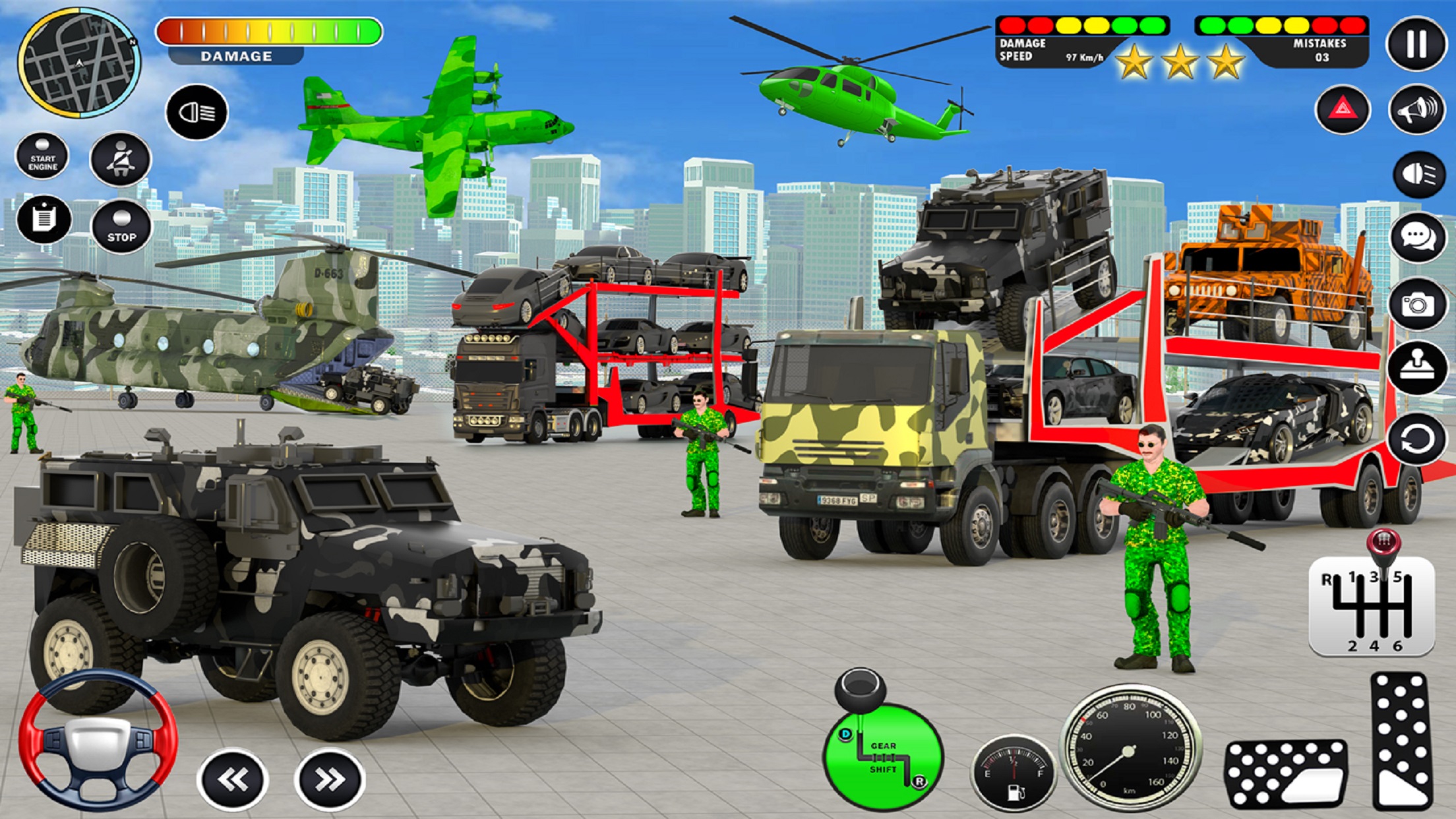 اسکرین شات 7 برنامه Army Transport Truck Simulator