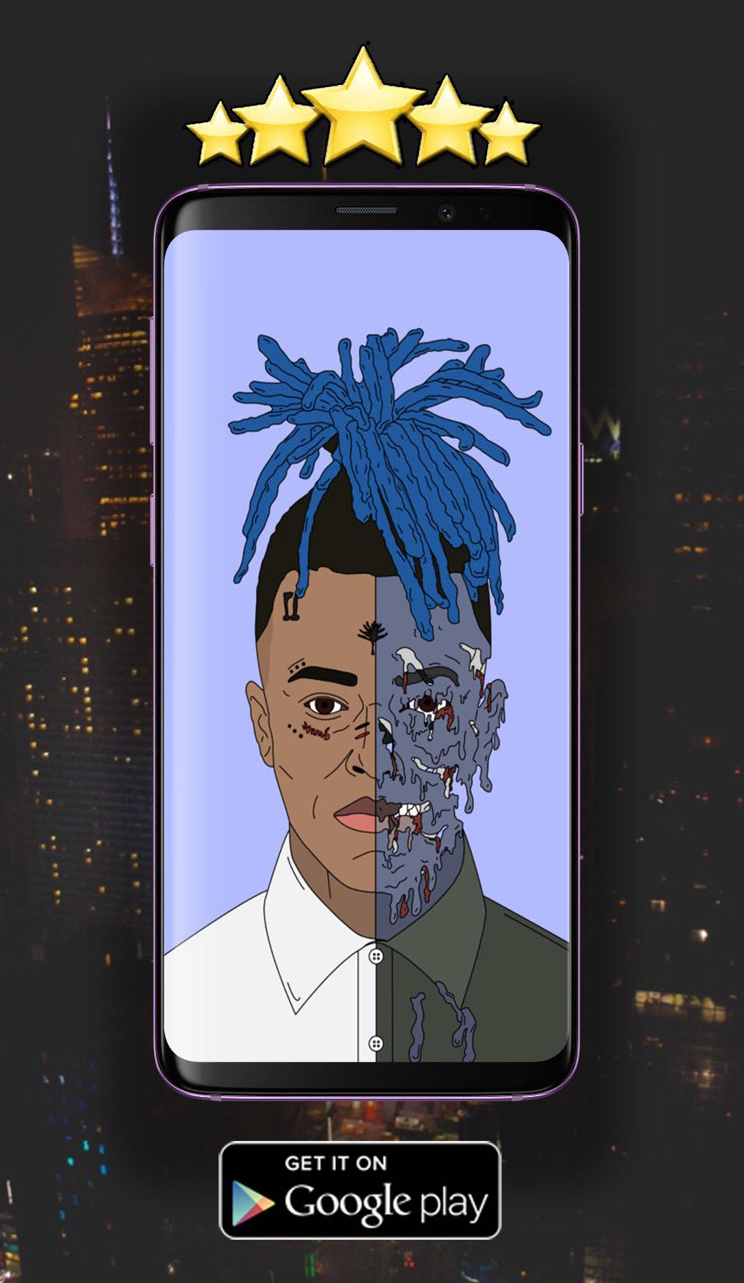 اسکرین شات 4 برنامه XXXTENTACION Wallpaper [RIP]