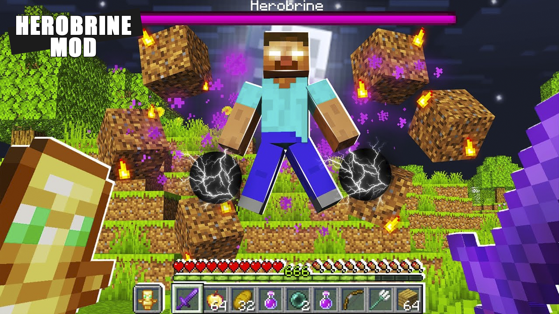 اسکرین شات 1 برنامه Herobrine Mod for Minecraft PE
