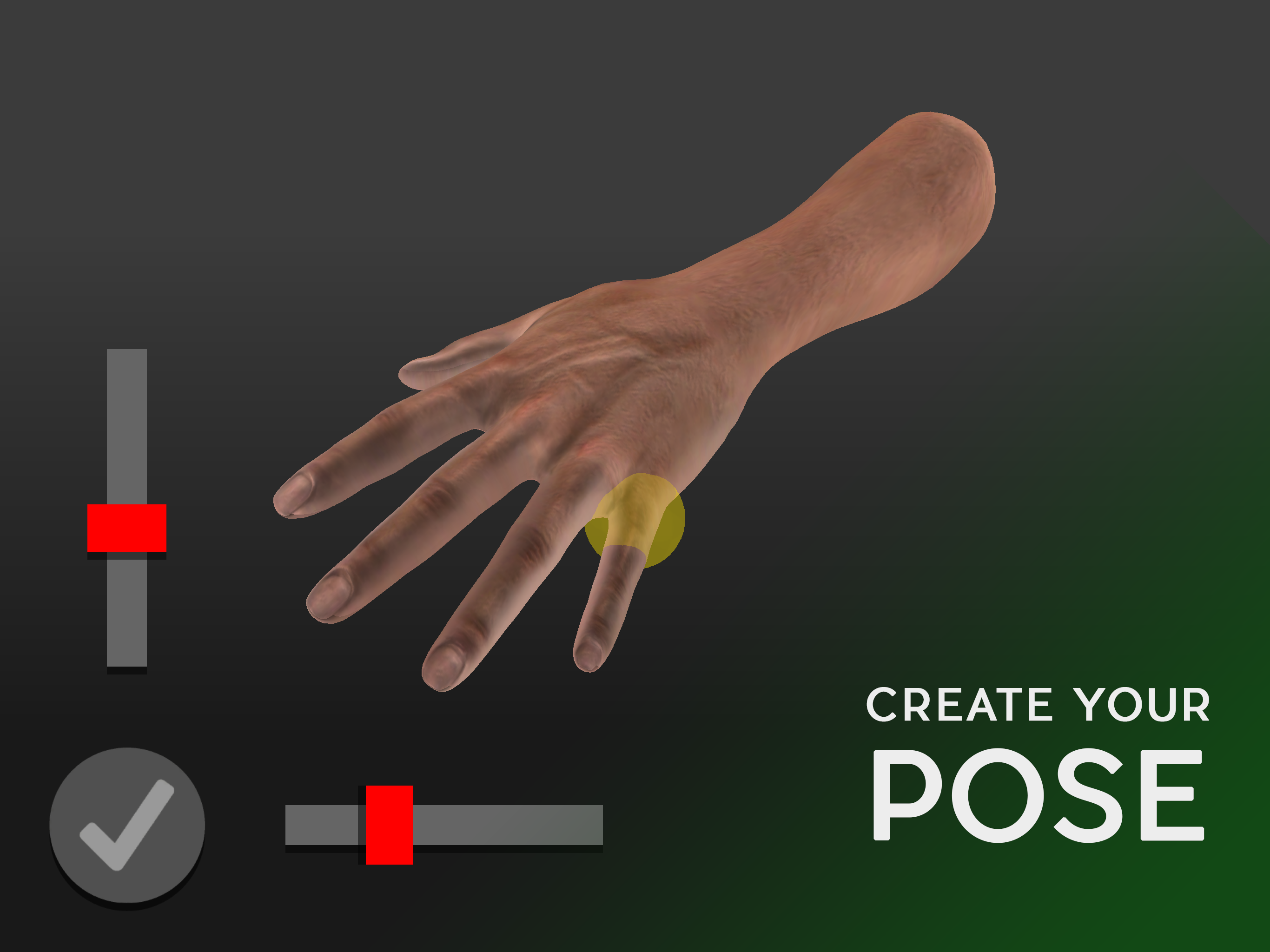 اسکرین شات 1 برنامه Hand Draw 3D Pose Tool