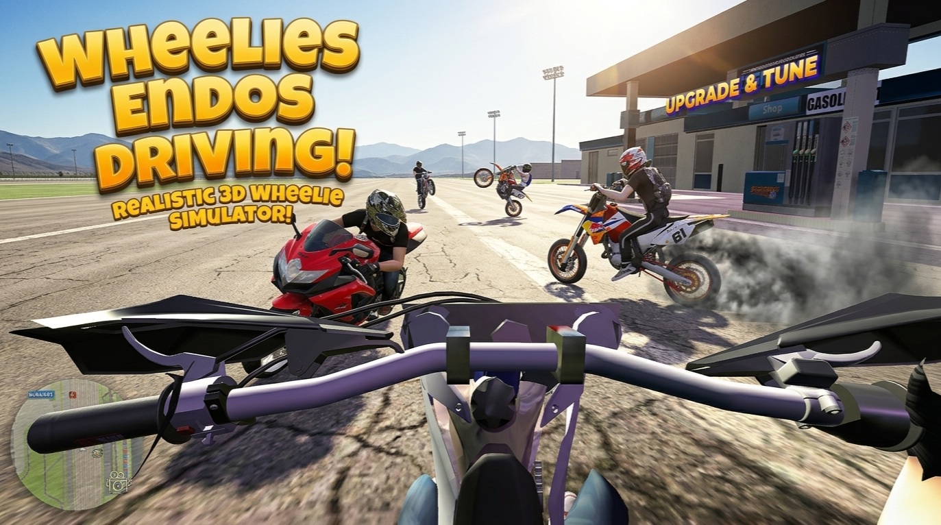 اسکرین شات 1 بازی Wheelie King 8 - Race Life 3D