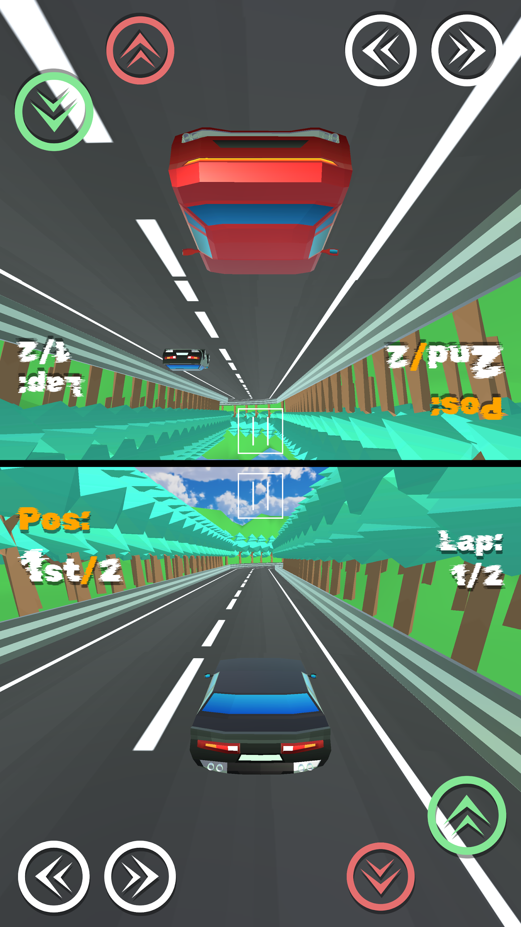اسکرین شات 2 بازی Two Player Racing - Speed Duel