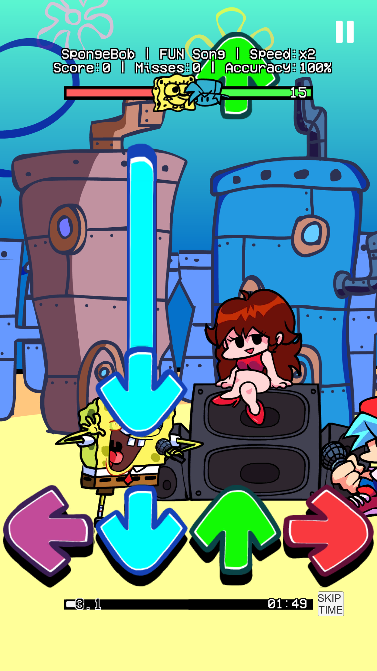 اسکرین شات 2 بازی FNF Music Mod vs Bikini Bottom