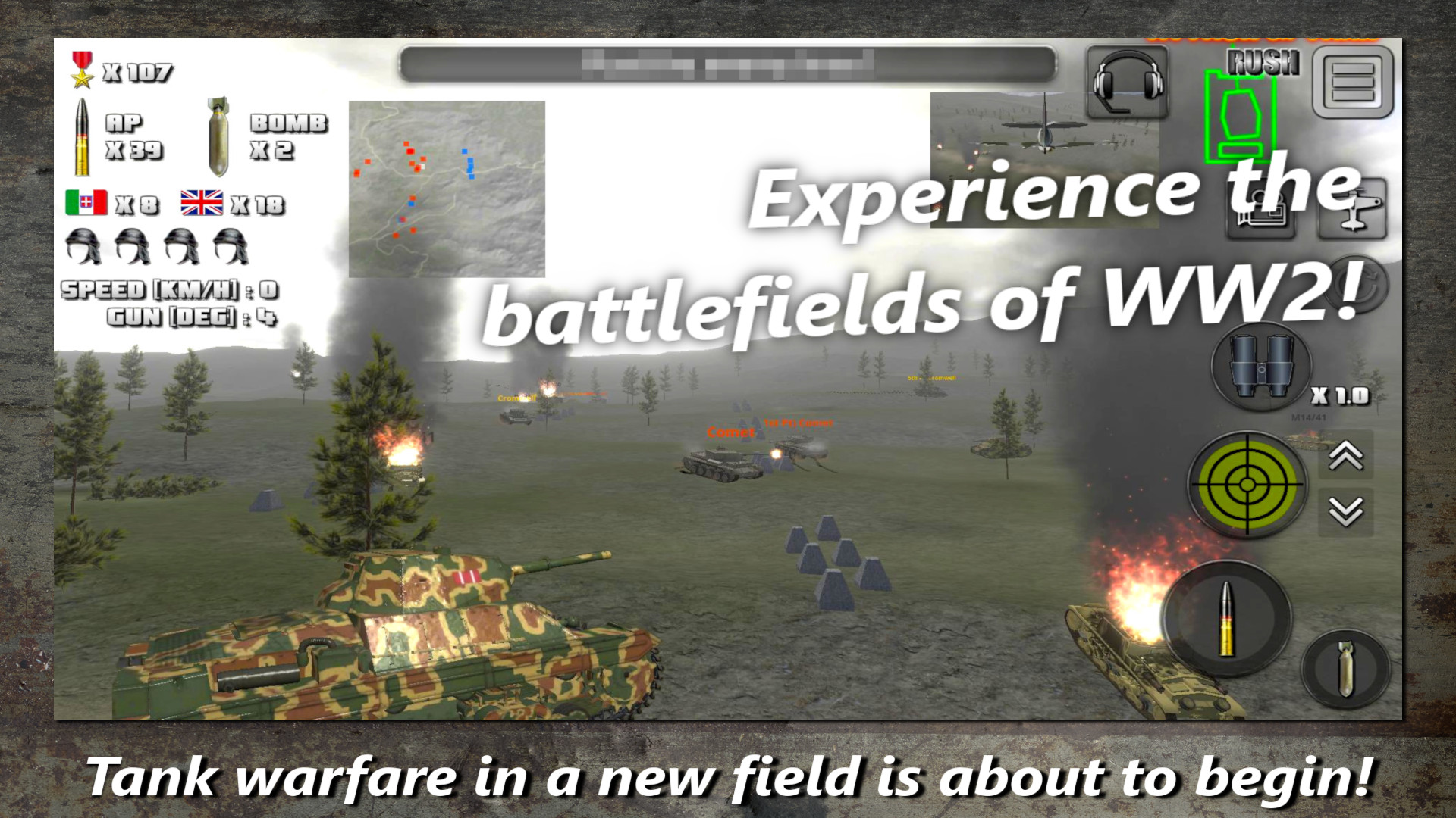 اسکرین شات 1 بازی Attack on Tank : World Warfare