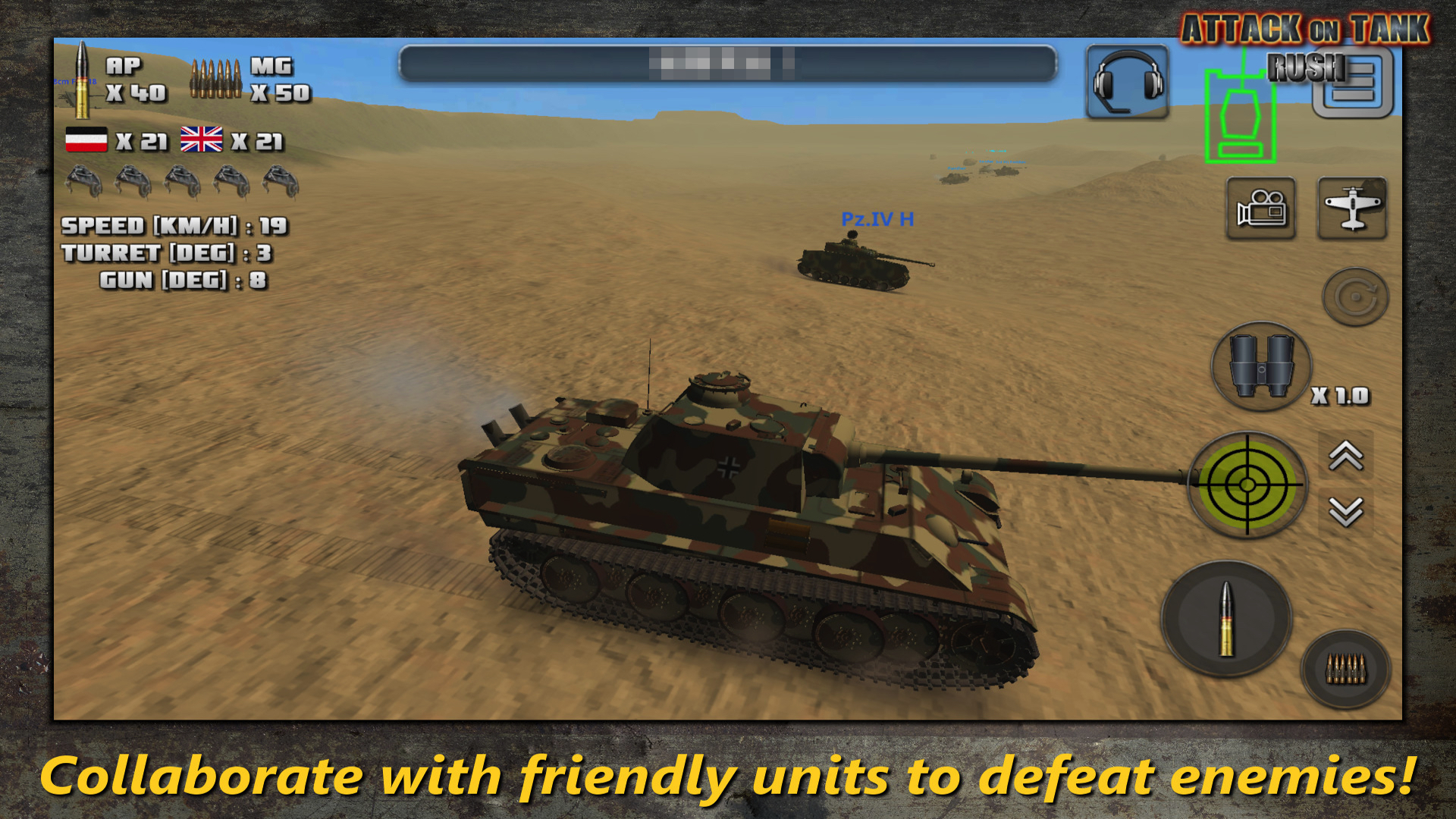 اسکرین شات 3 بازی Attack on Tank : World Warfare
