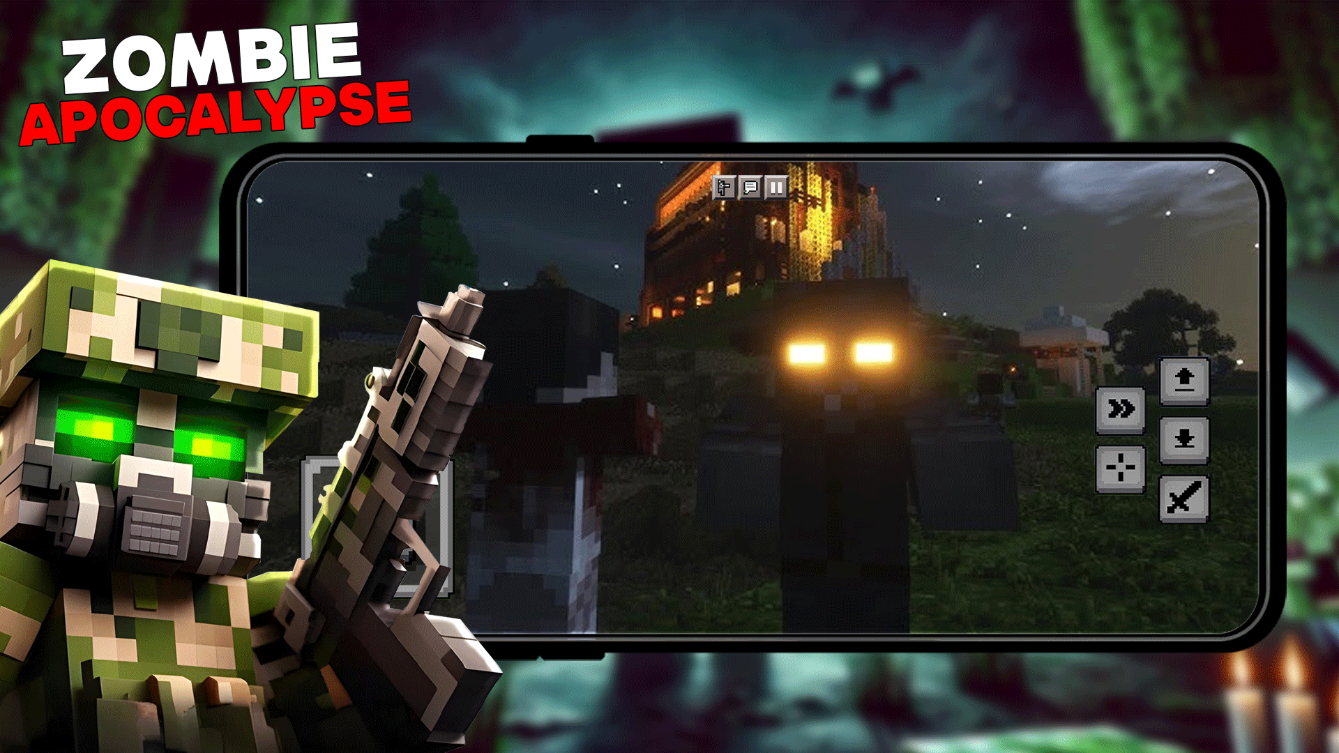 اسکرین شات 5 برنامه Zombie Apocalypse in Minecraft