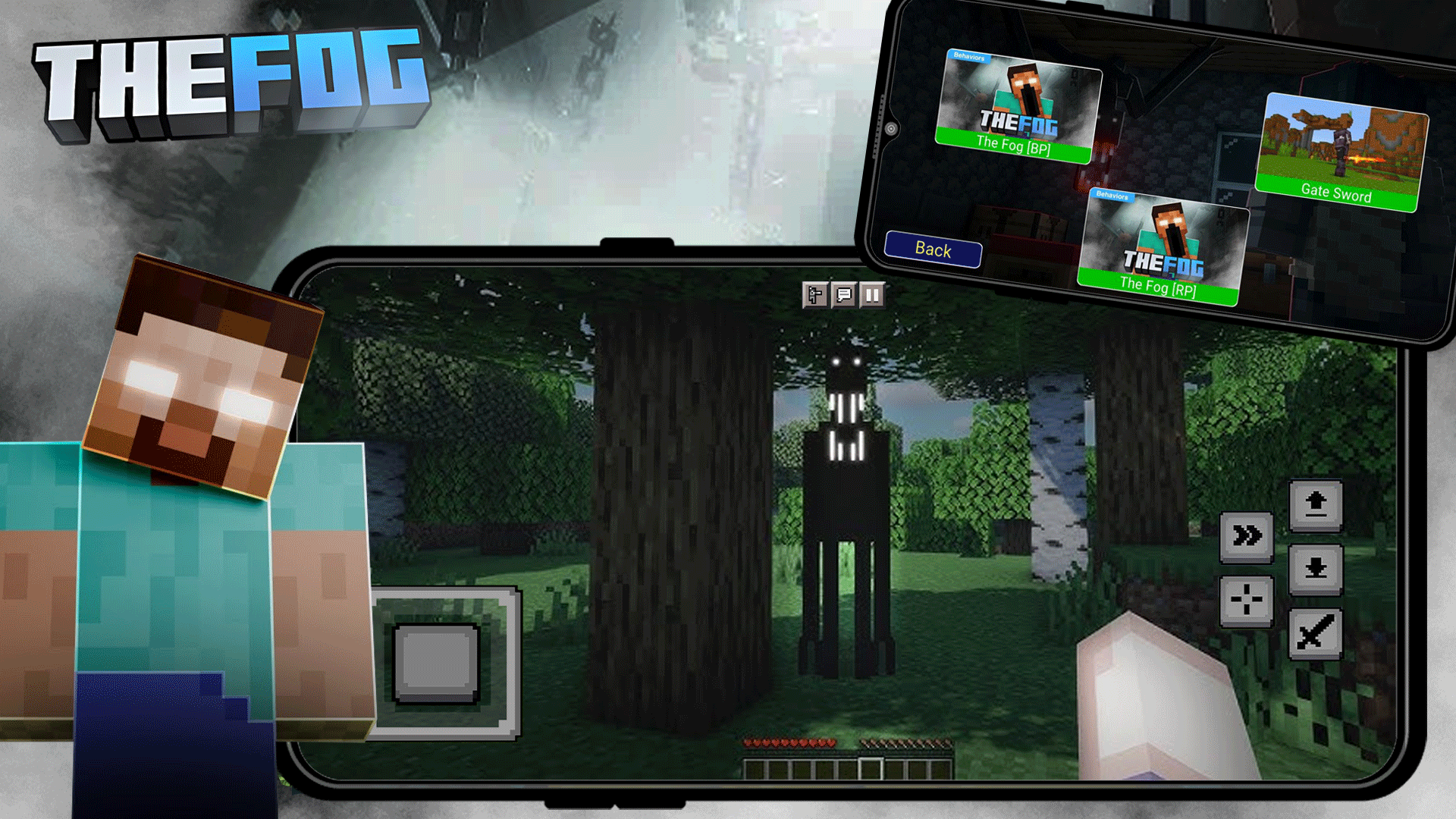 اسکرین شات 2 برنامه Mod Creatures of the Fog MCPE