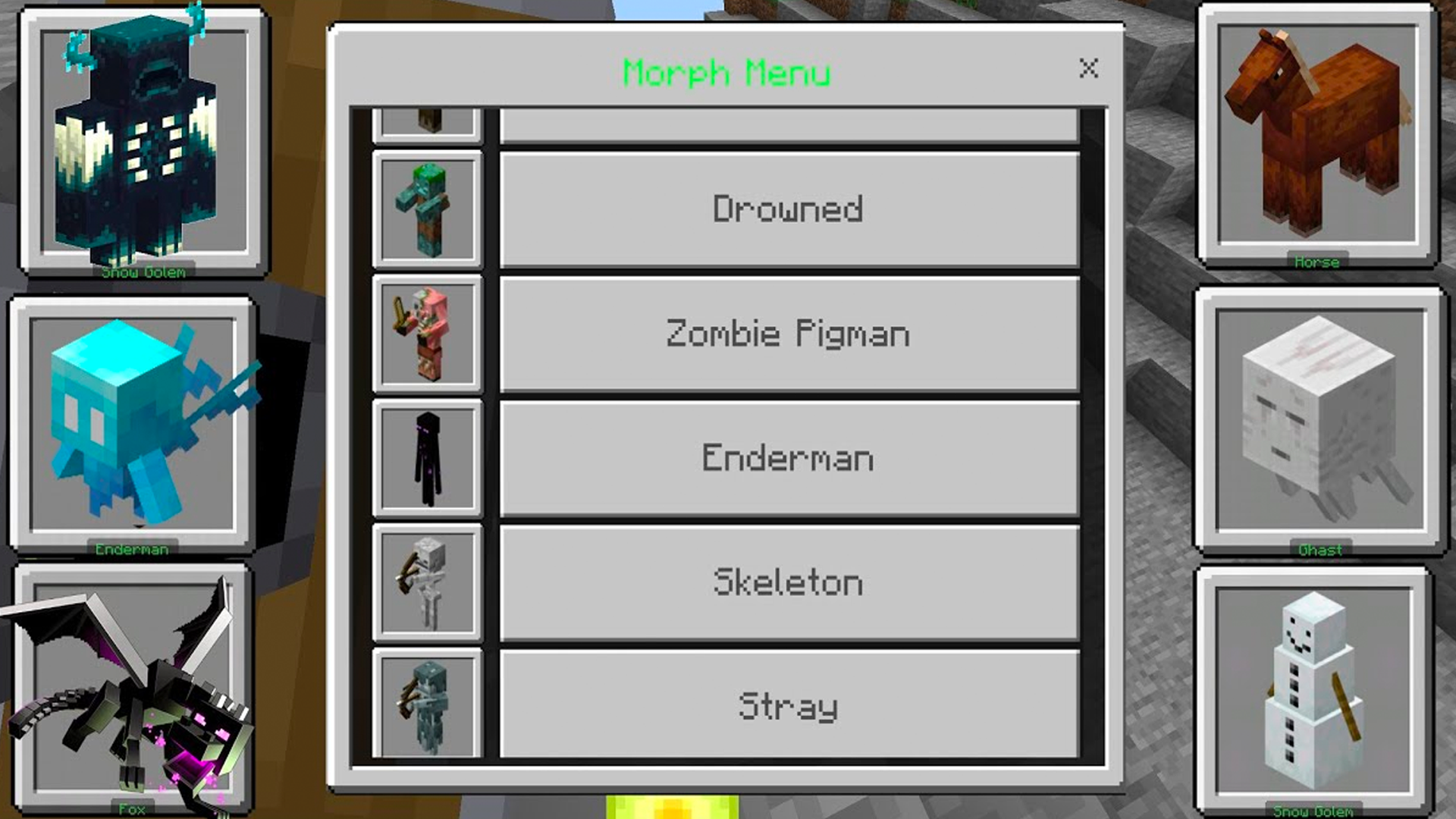 اسکرین شات 5 برنامه Morph Mod for Minecraft