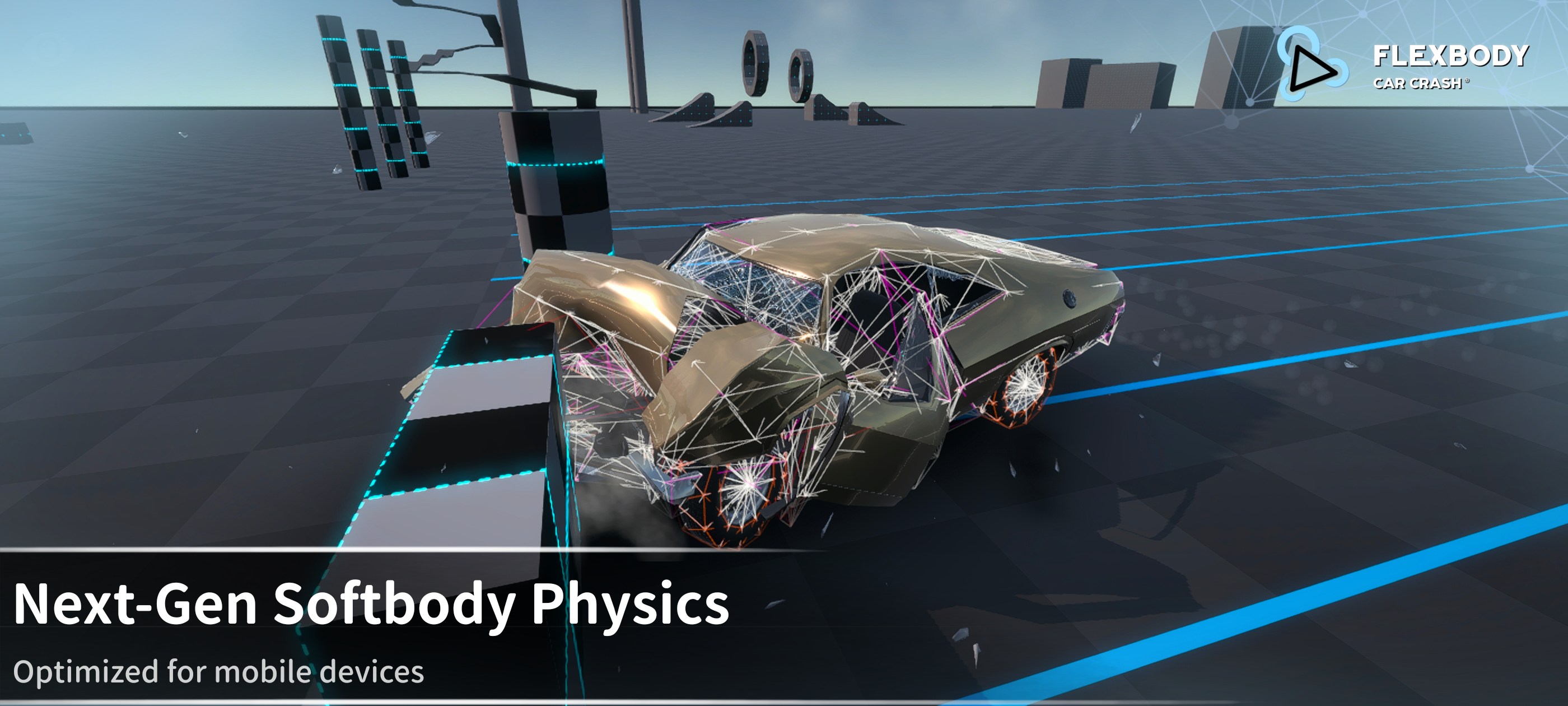 اسکرین شات 1 بازی Flexbody Car Crash: Soft Body