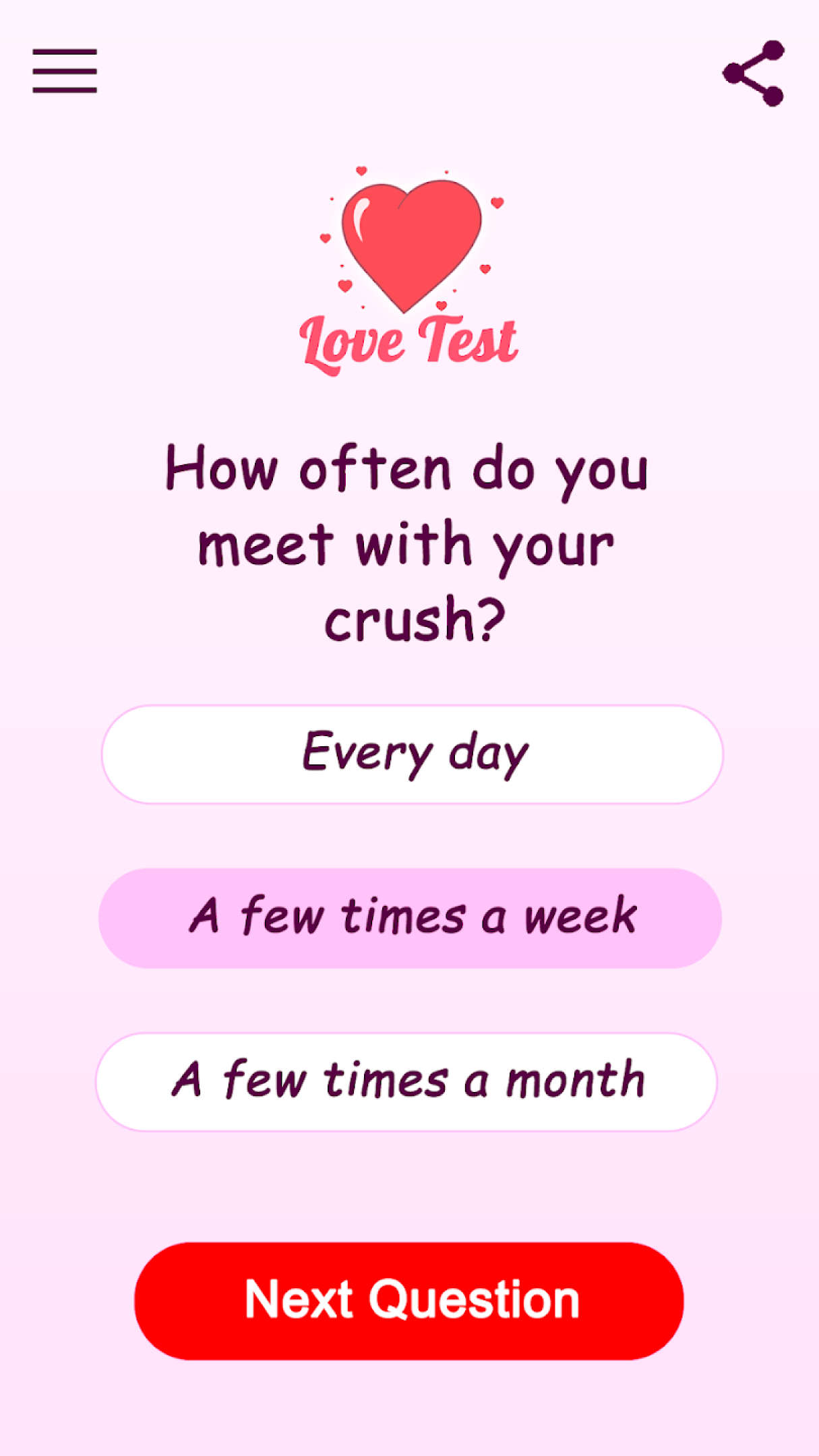 اسکرین شات 4 برنامه Love Test - Compatibility Test