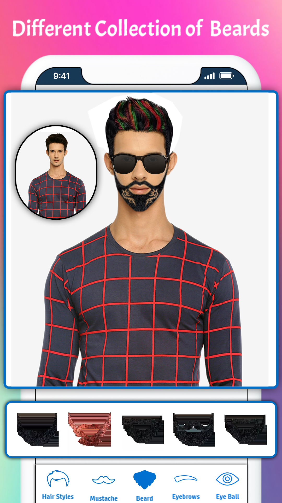 اسکرین شات 3 برنامه Men HairStyle, Suits, Mustache