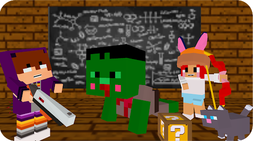 اسکرین شات 1 بازی Monster school 3 Herobrine vs zombie apocalypse