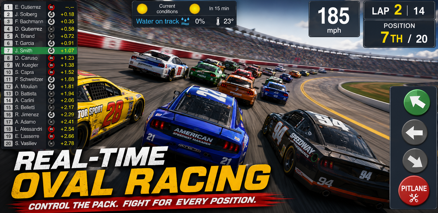 اسکرین شات 1 بازی American Speedway Manager