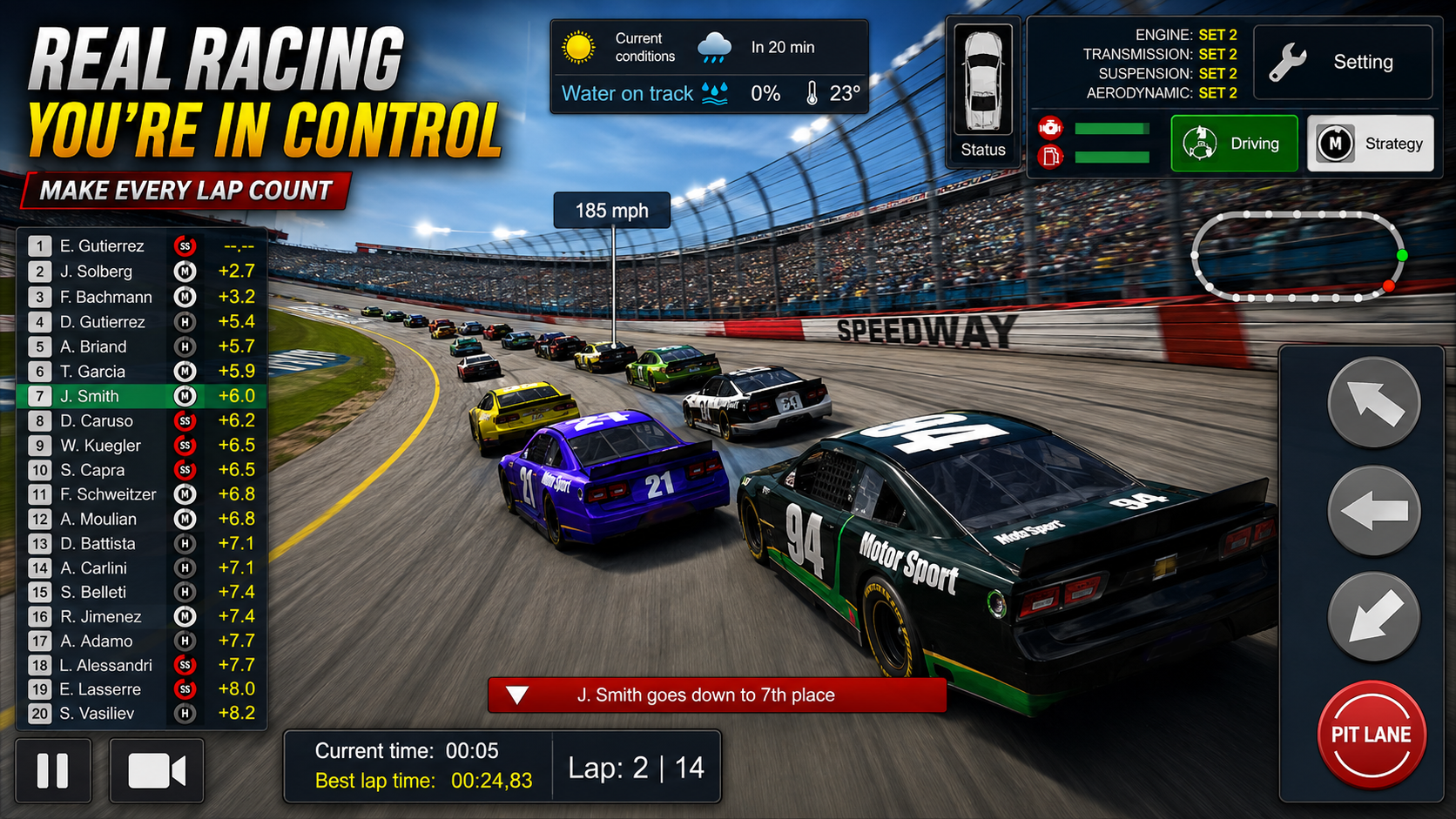 اسکرین شات 3 بازی American Speedway Manager