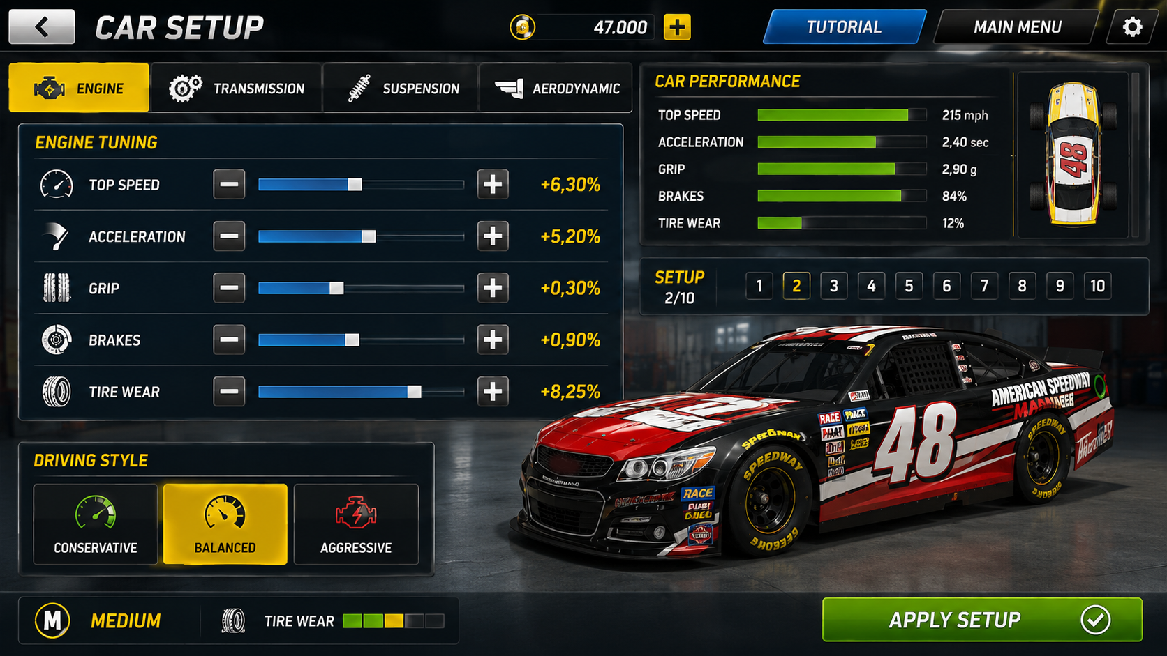 اسکرین شات 2 بازی American Speedway Manager