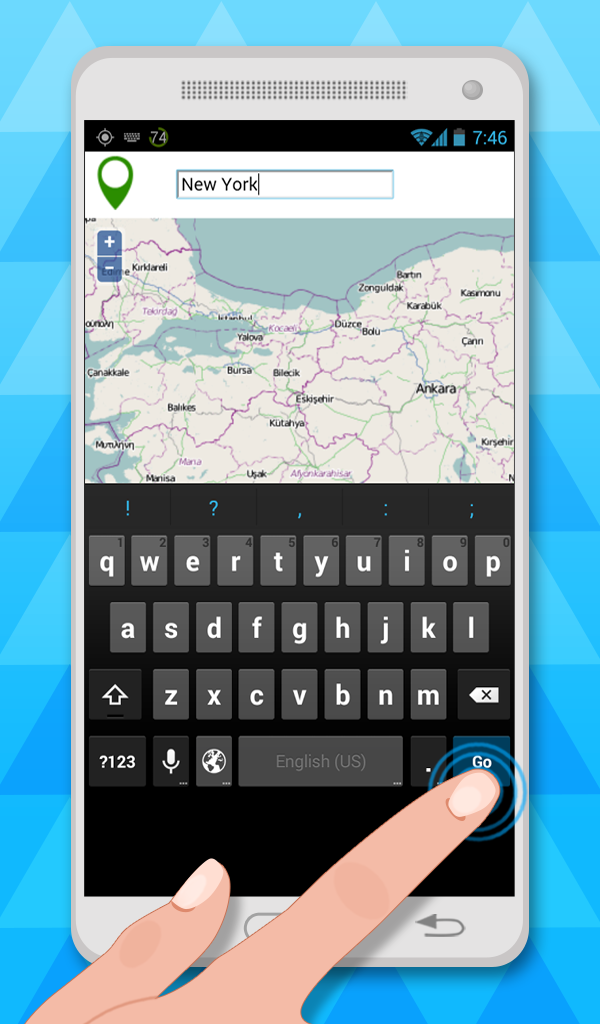 اسکرین شات 2 برنامه Maps With GPS
