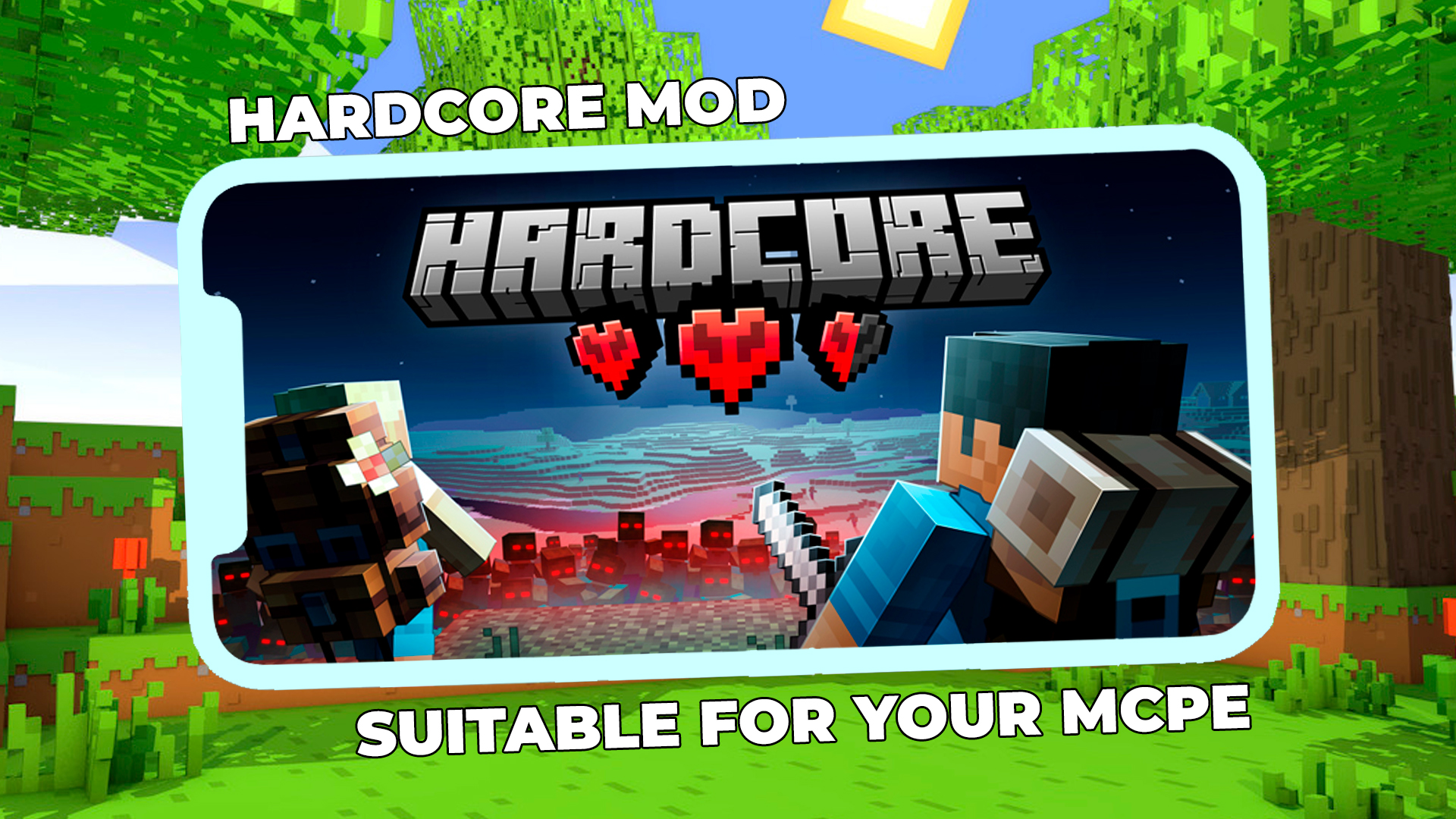 اسکرین شات 2 برنامه Hardcore Mod for Minecraft