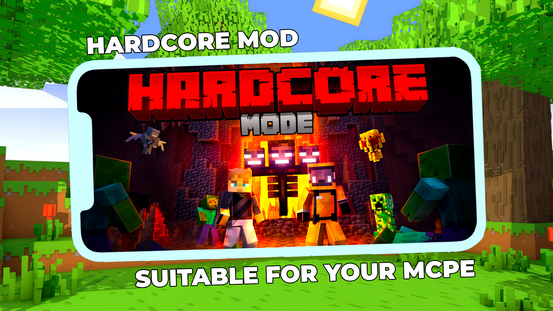 اسکرین شات 3 برنامه Hardcore Mod for Minecraft