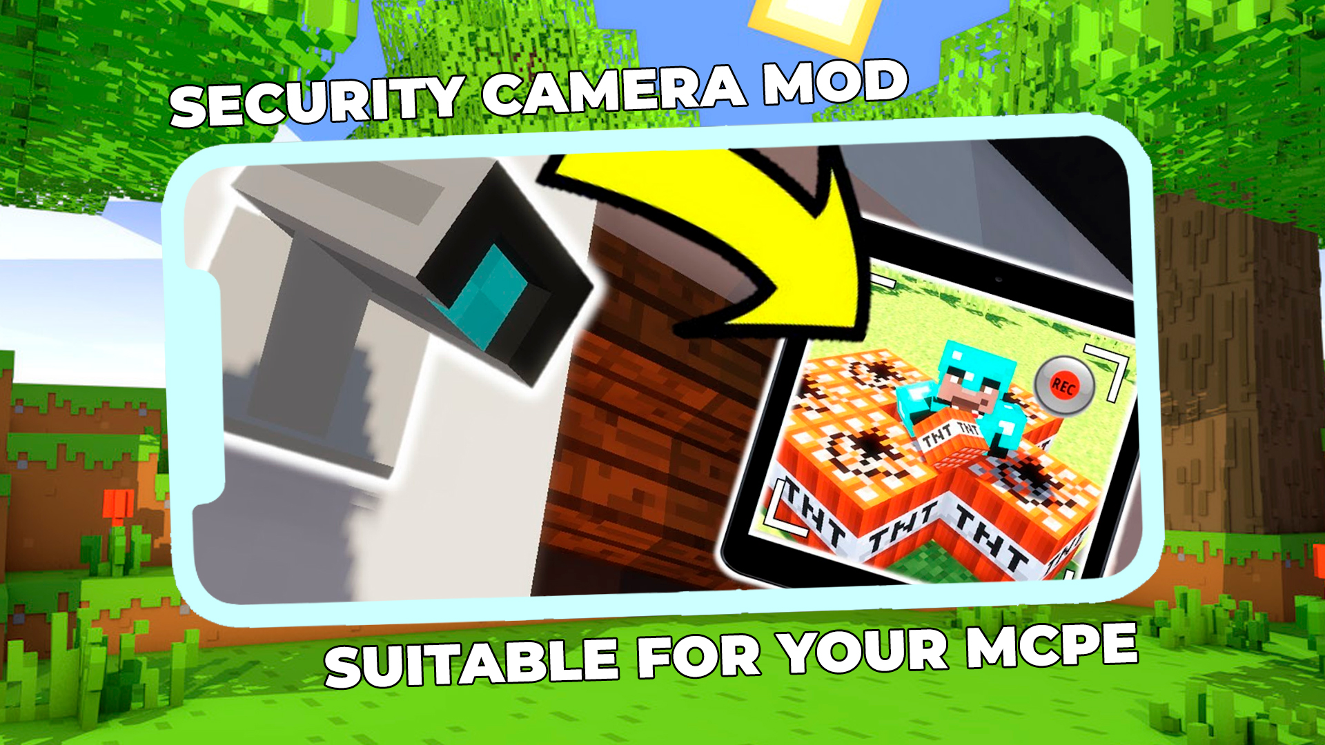 اسکرین شات 3 برنامه Security Camera Mod Minecraft