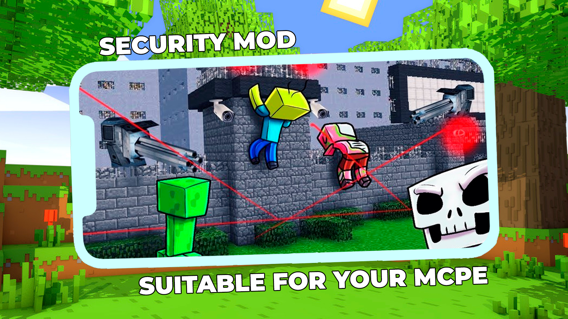 اسکرین شات 1 برنامه Security Craft Mod Minecraft