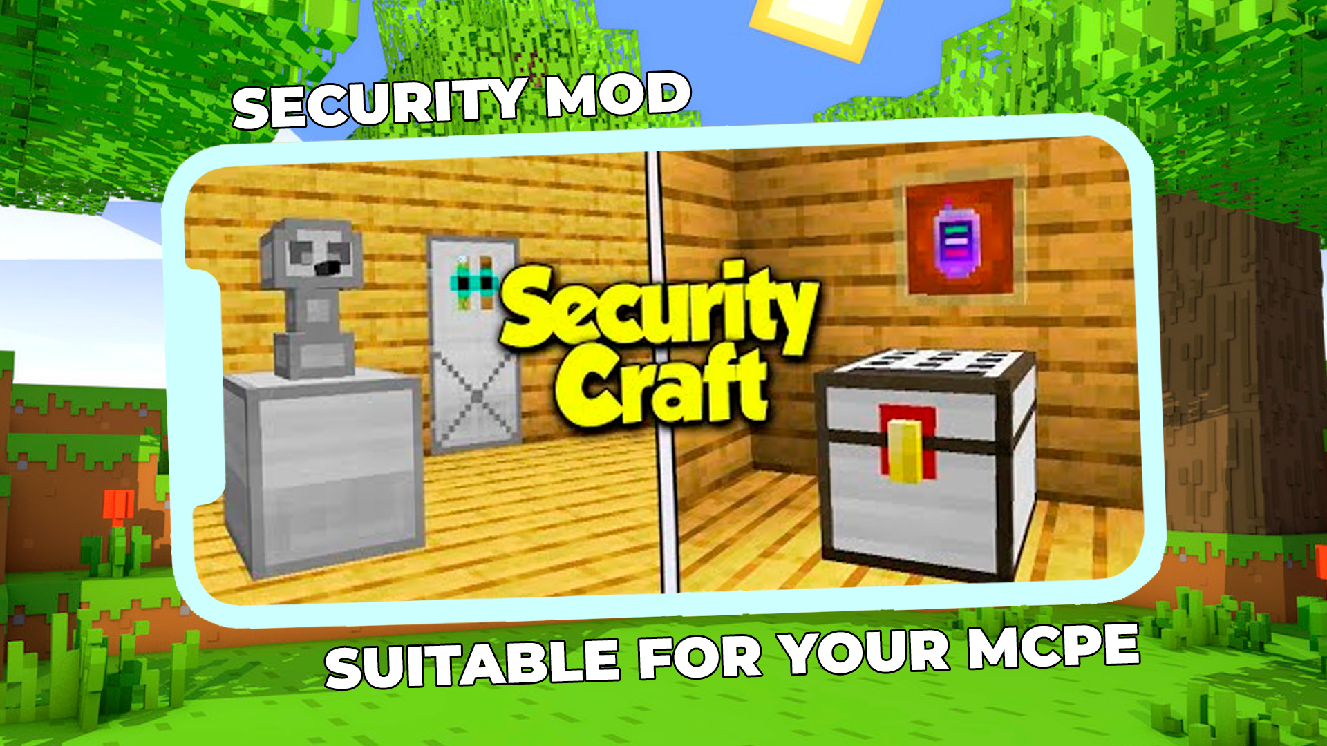 اسکرین شات 3 برنامه Security Craft Mod Minecraft