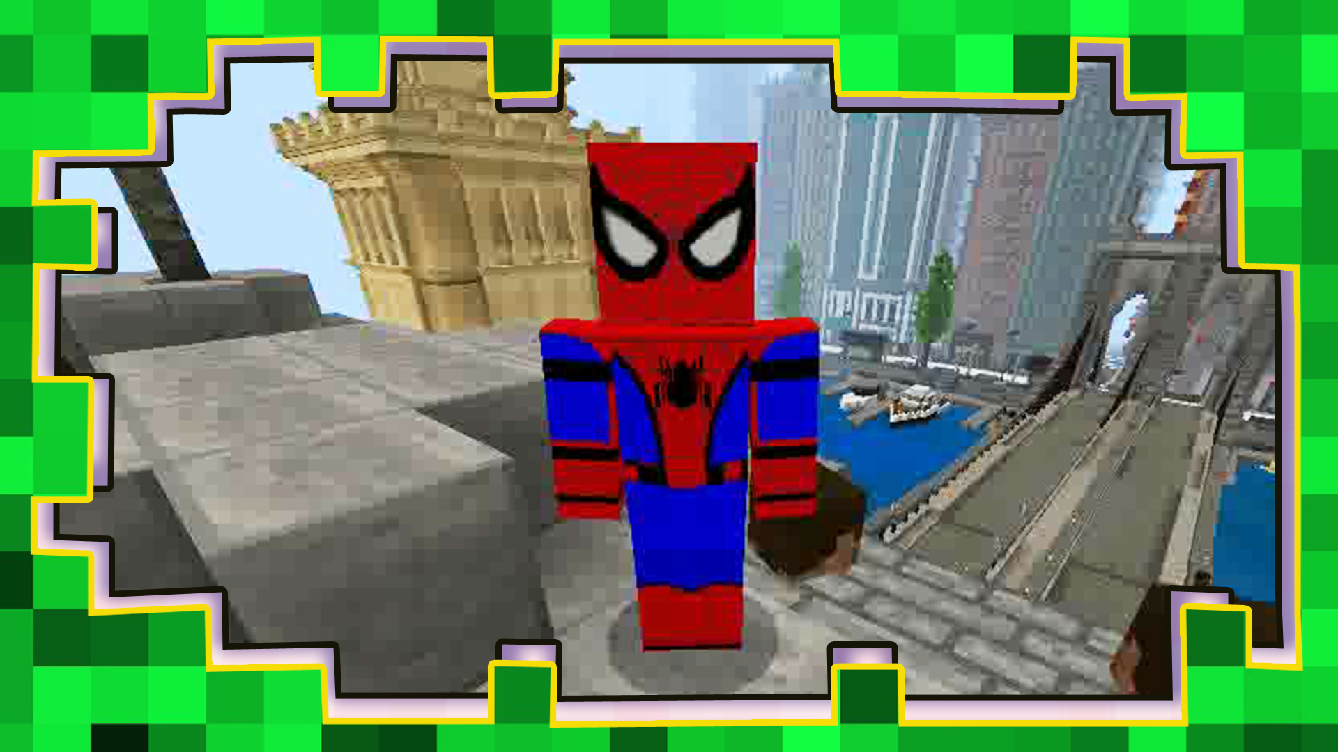 اسکرین شات 1 بازی Spider-Man Minecraft Game Mod