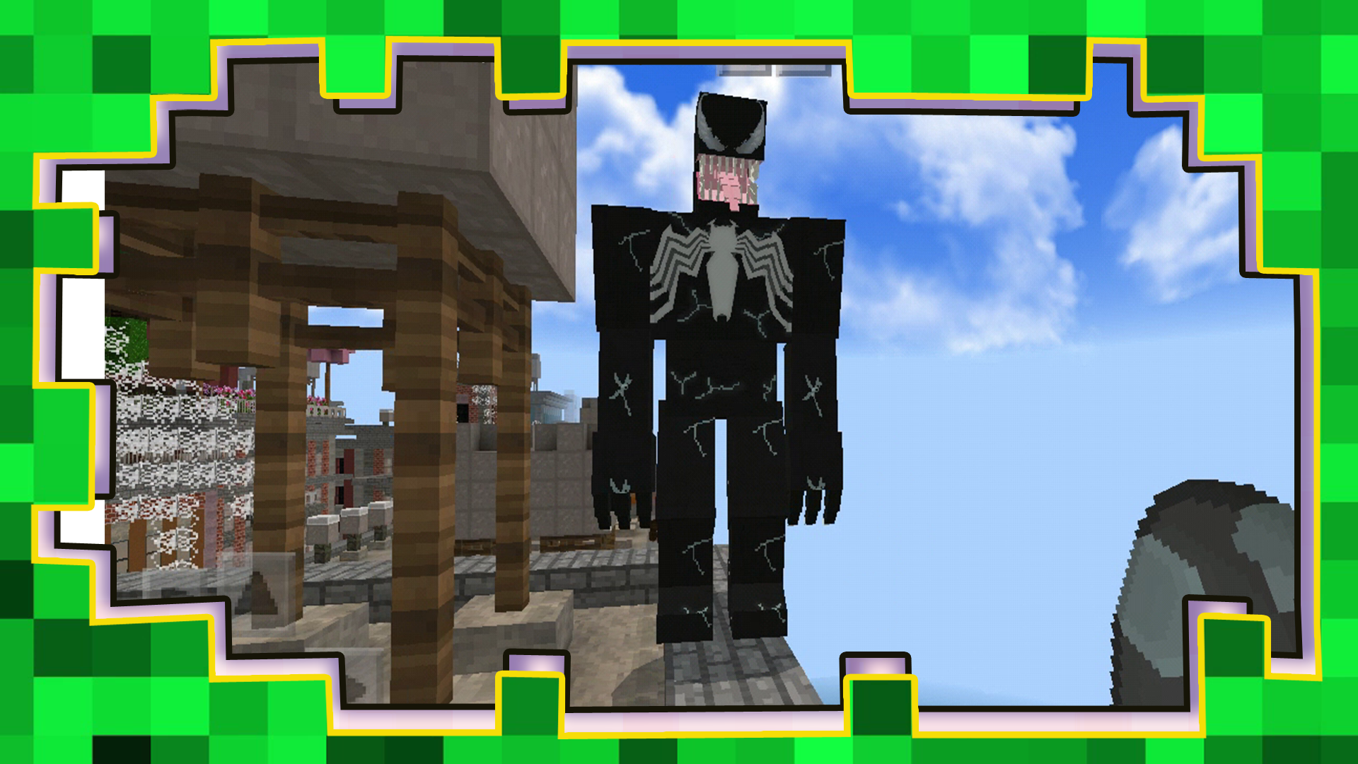 اسکرین شات 3 بازی Spider-Man Minecraft Game Mod