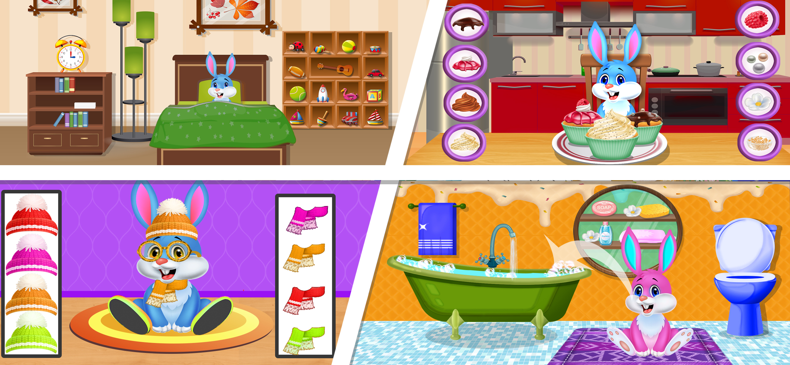 اسکرین شات 1 بازی Bunny Friend: Rabbit Dress Up