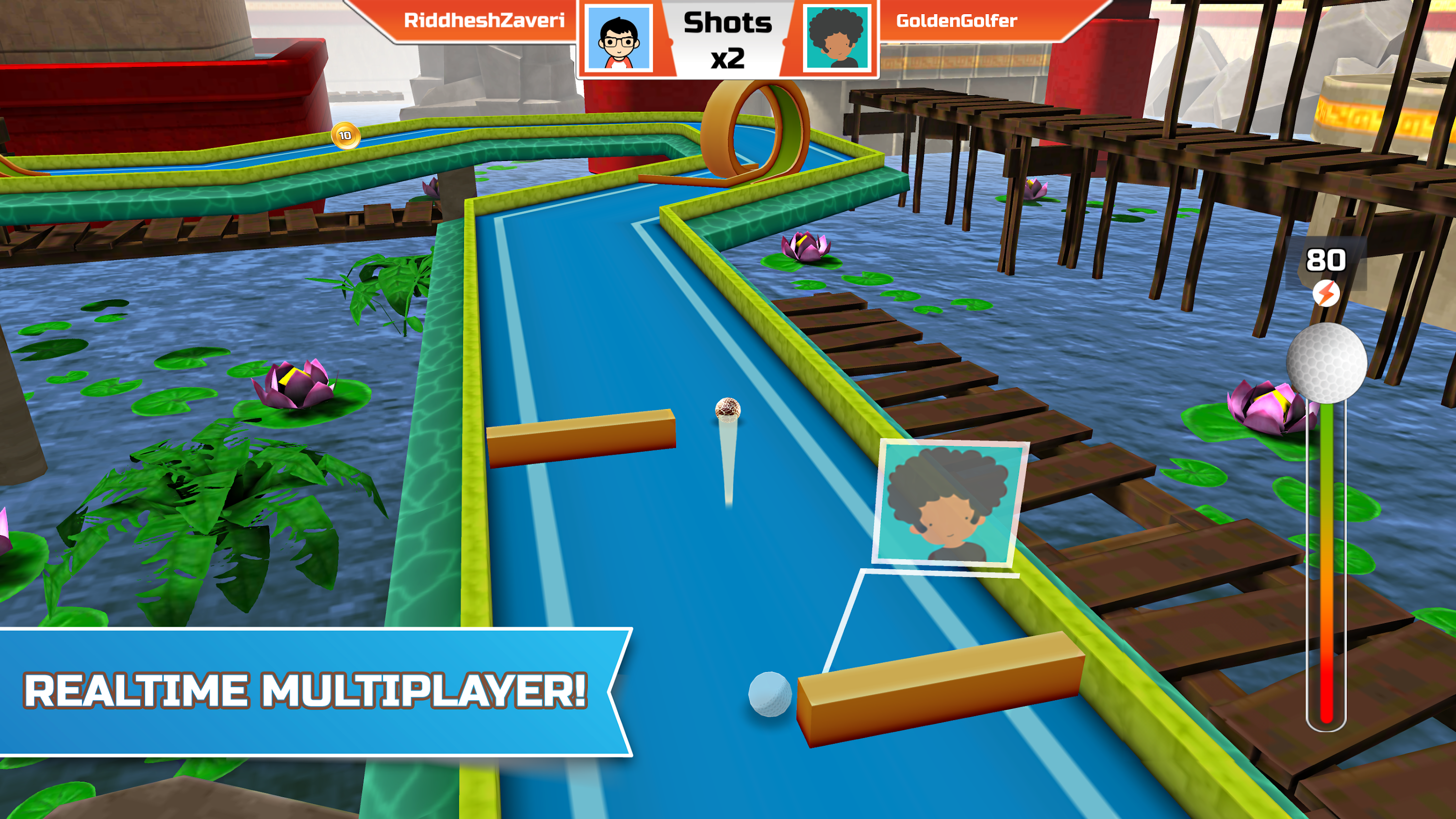 اسکرین شات 2 بازی Mini Golf 3D Multiplayer Rival