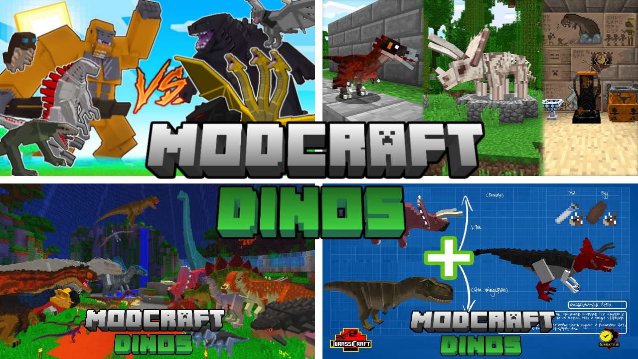 اسکرین شات 1 برنامه MOD Craft | Dinosaur Minecraft